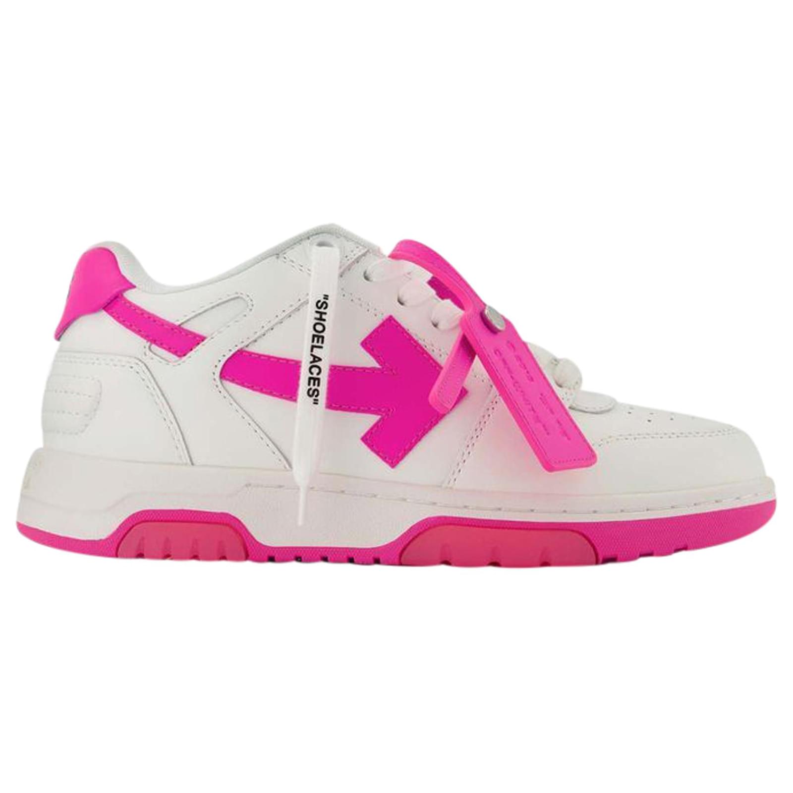 Deer Fuchsia and White Sneakers main image 1