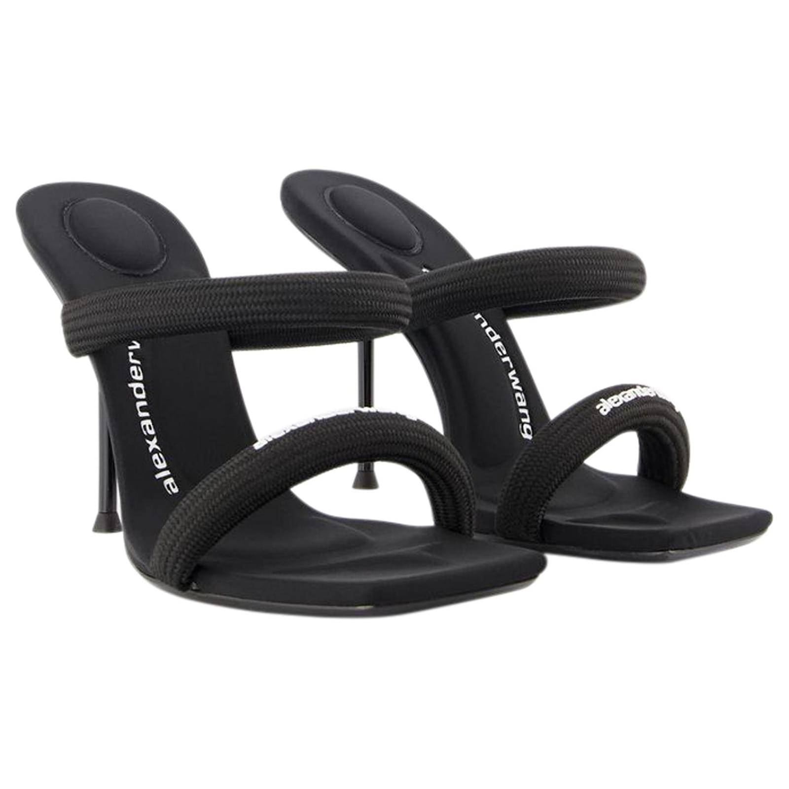 【関税込み】Julie Sandals - Alexander Wang - Nylon - Black julie 105mm nylon tubular sandal in BLACK | alexanderwang®