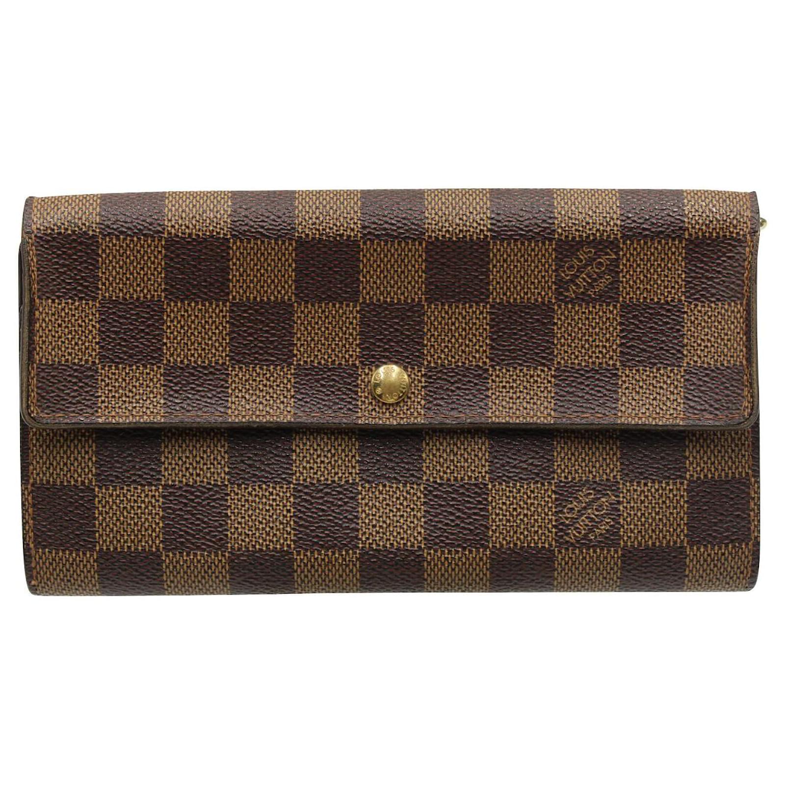 Louis Vuitton Damier Ebene Sarah Wallet Brown ref.809697 - Joli Closet