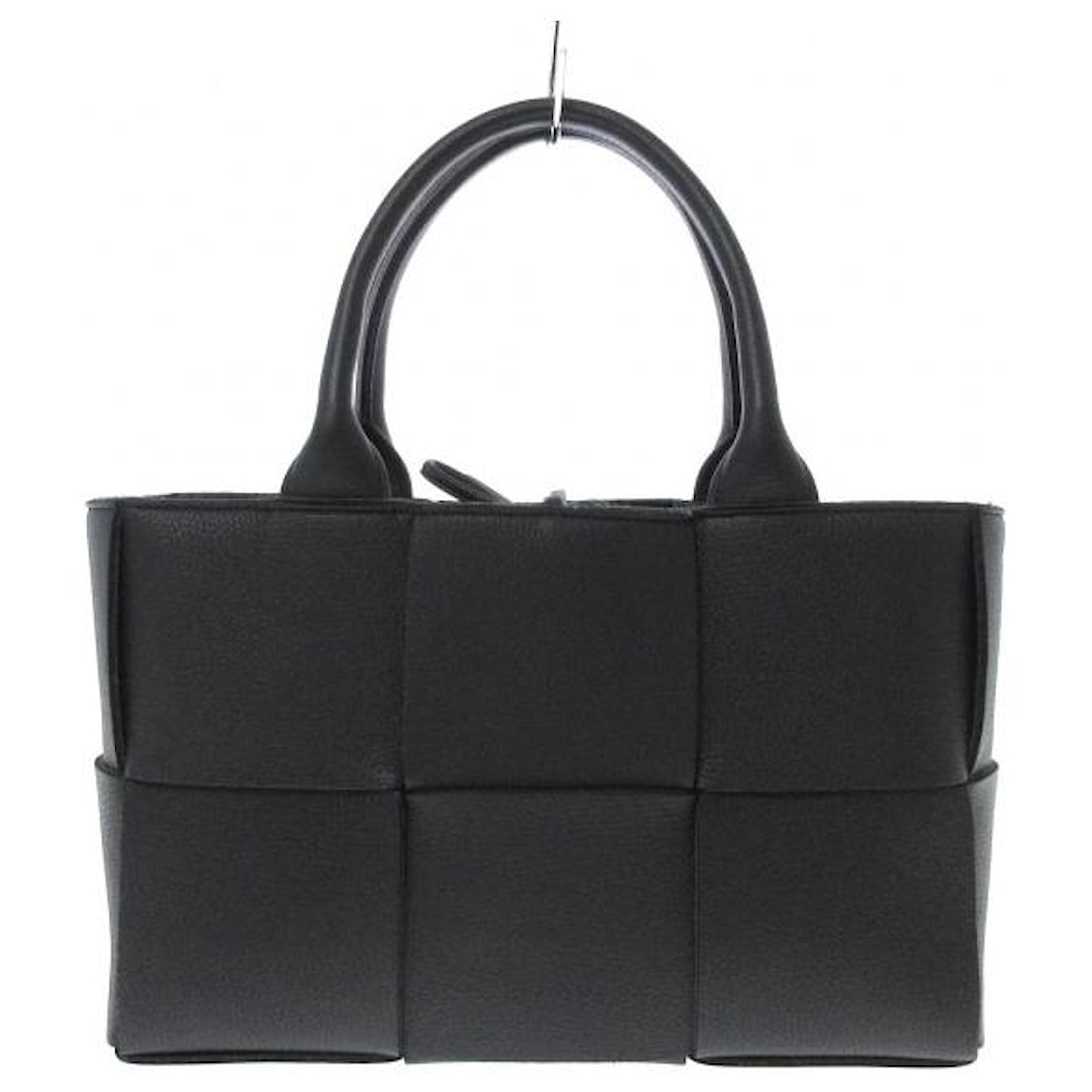 Bottega Veneta Mini Arco Tote Bag Black Lambskin ref.814460