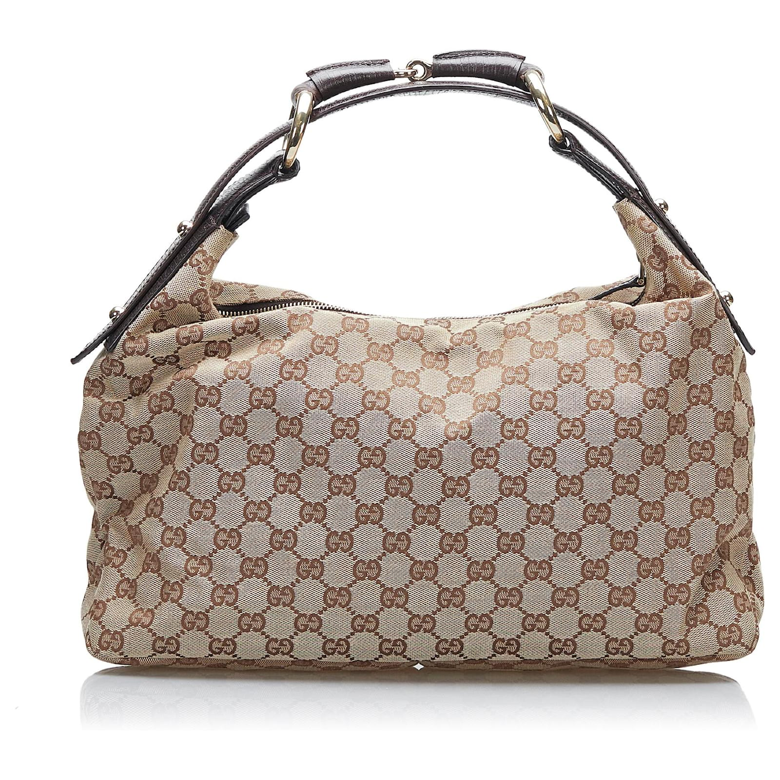 Gucci monogram horsebit online hobo