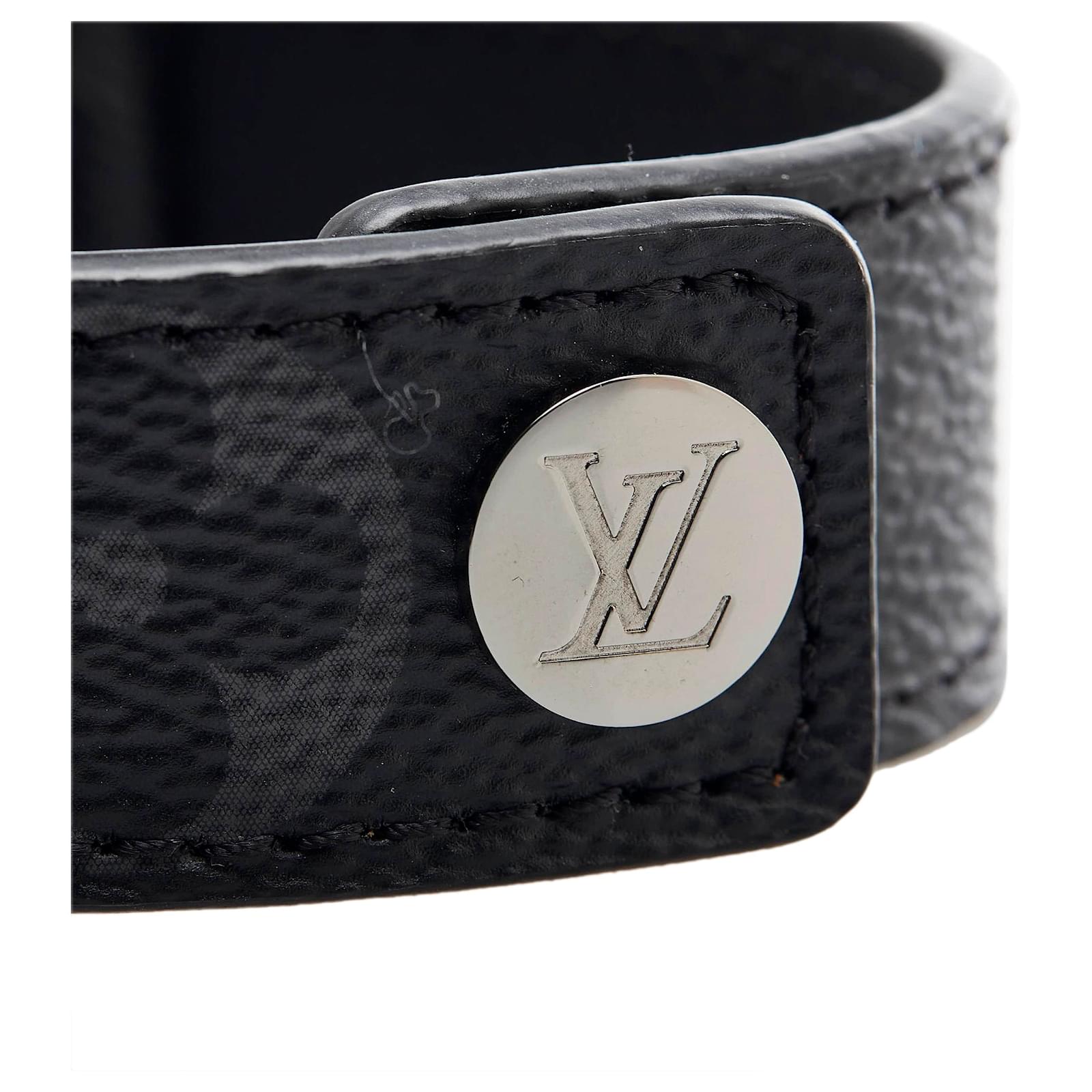 Louis Vuitton Hockenheim shops Bracelet Monogram Eclipse Canvas and Metal