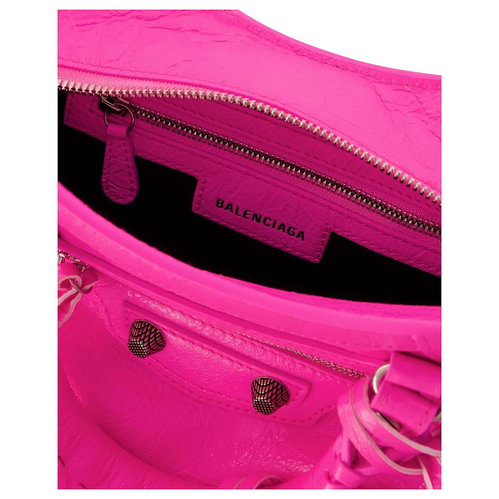 Neo Cagole Xs Bag Balenciaga Bright Pink Leather ref.818497 Joli Closet