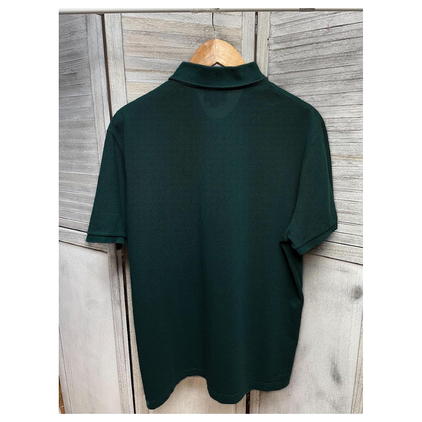 Lacoste Tee Shirt Vert FoncÃ© Lacoste Color Block Cotton Petit