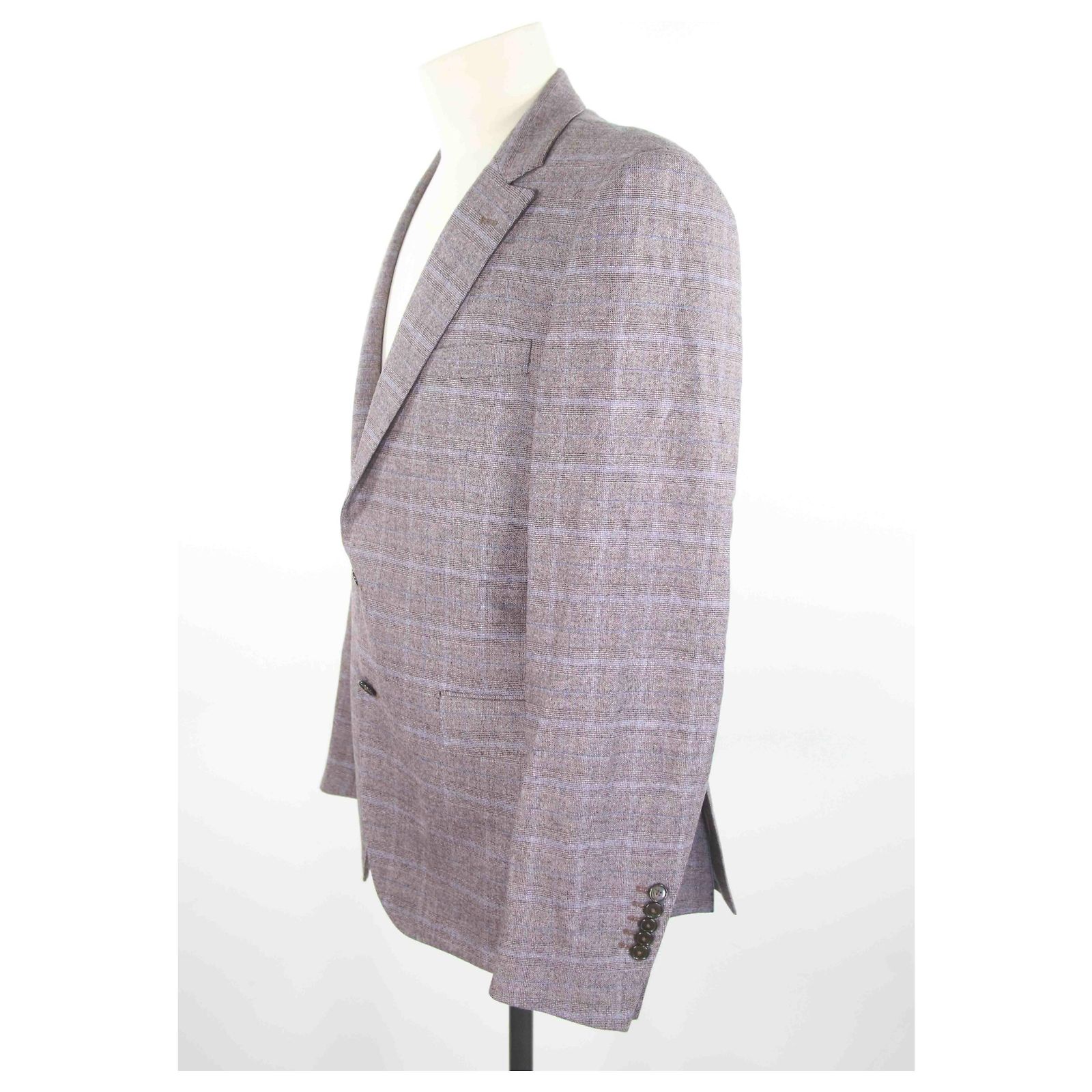 Veste Costume Francesco Smalto - Taille 52 - Bleu Cachemire - Occasion Très Bon état