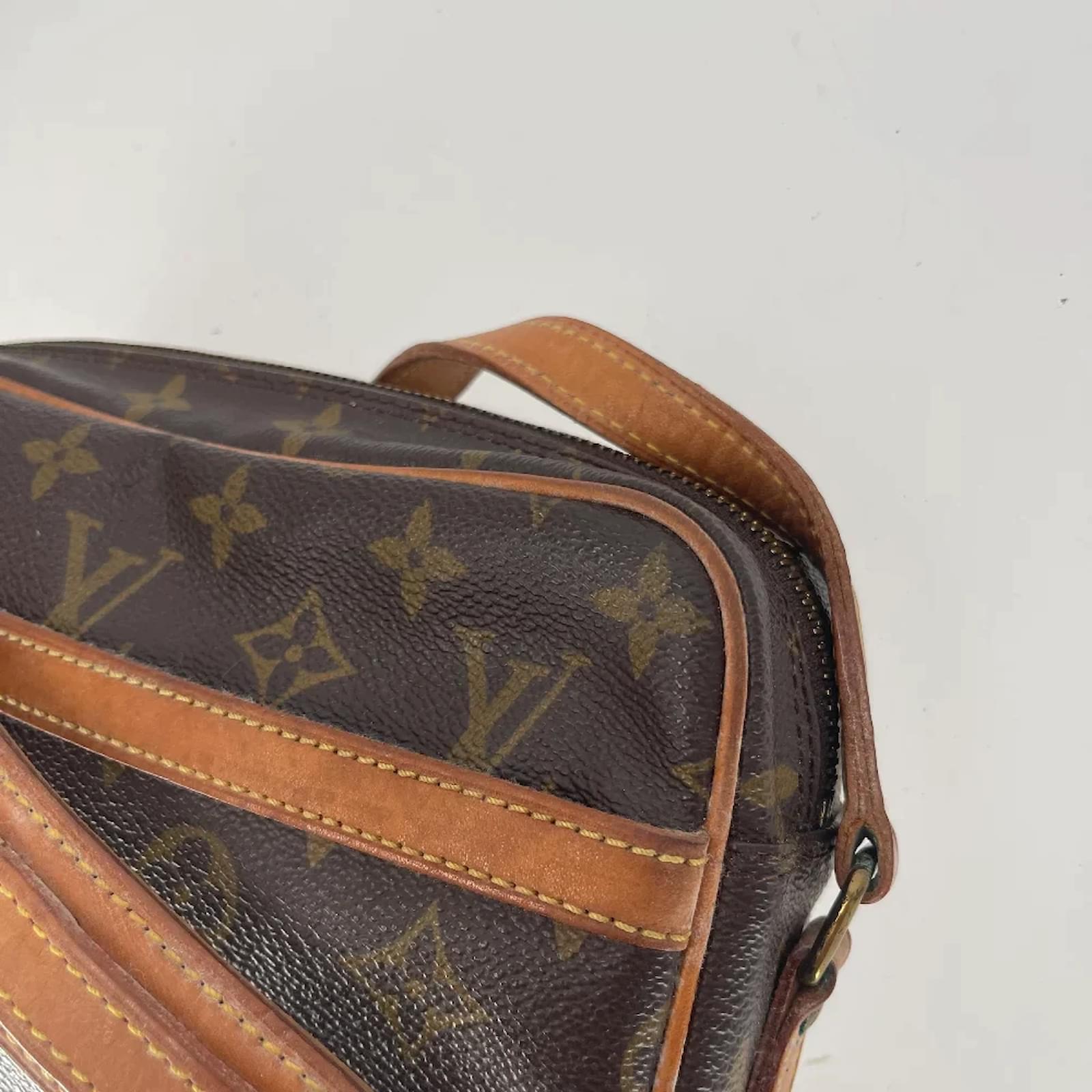 Brown Coated Canvas Louis Vuitton Trocadero Cloth ref.668704 - Joli Closet