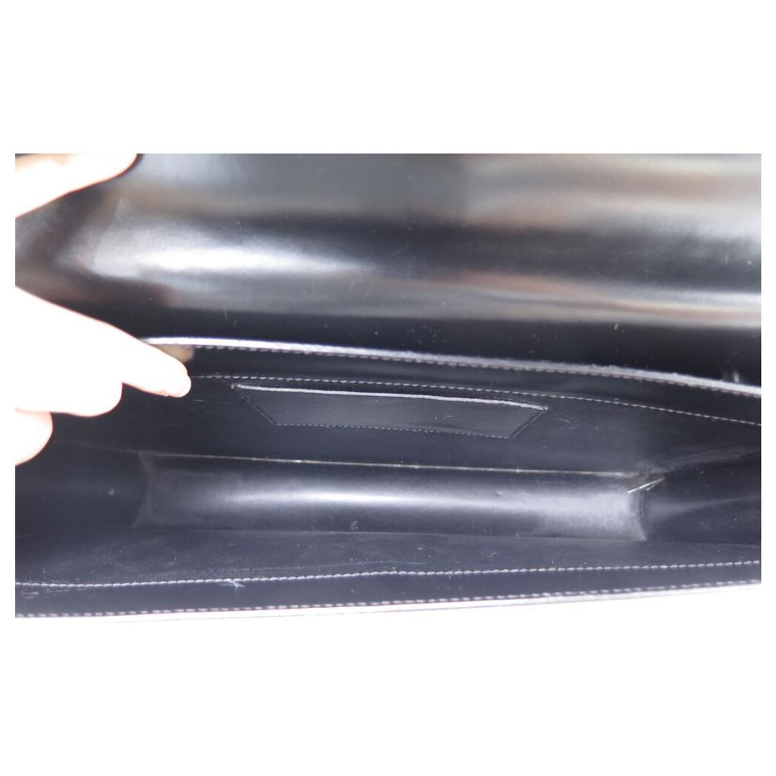 BAG BRIEFCASE ST DUPONT 80103 black leather 2 BLACK HOLDER BELLOWS ref ...
