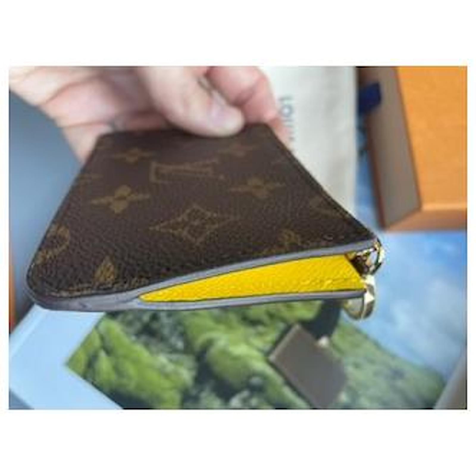 Louis Vuitton M82044 Romy Card Holder, Yellow, One Size