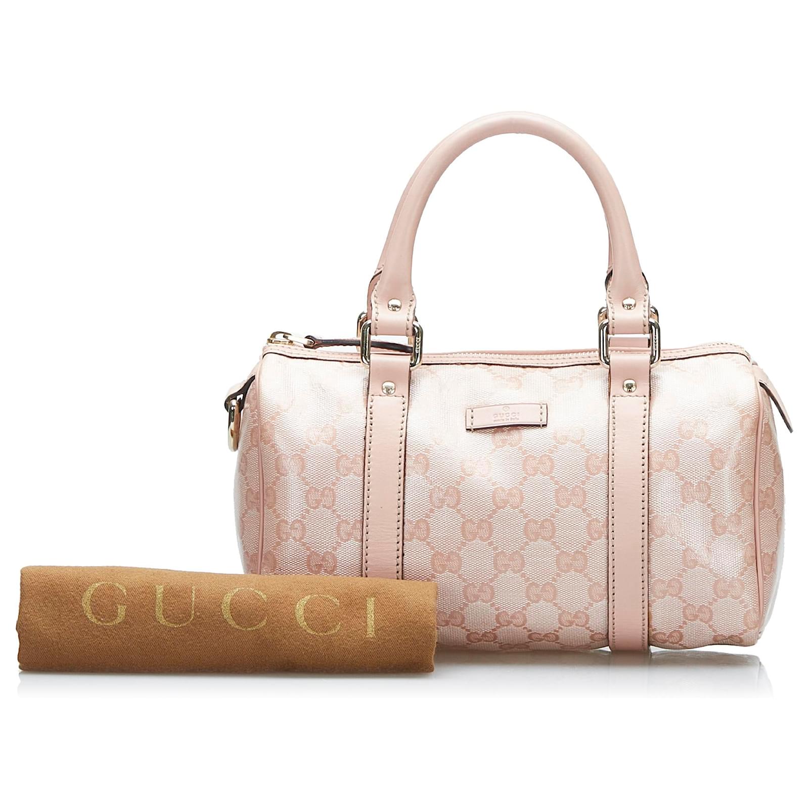 Gucci Pink Mini GG Crystal Joy Boston Cloth Cloth ref.821852