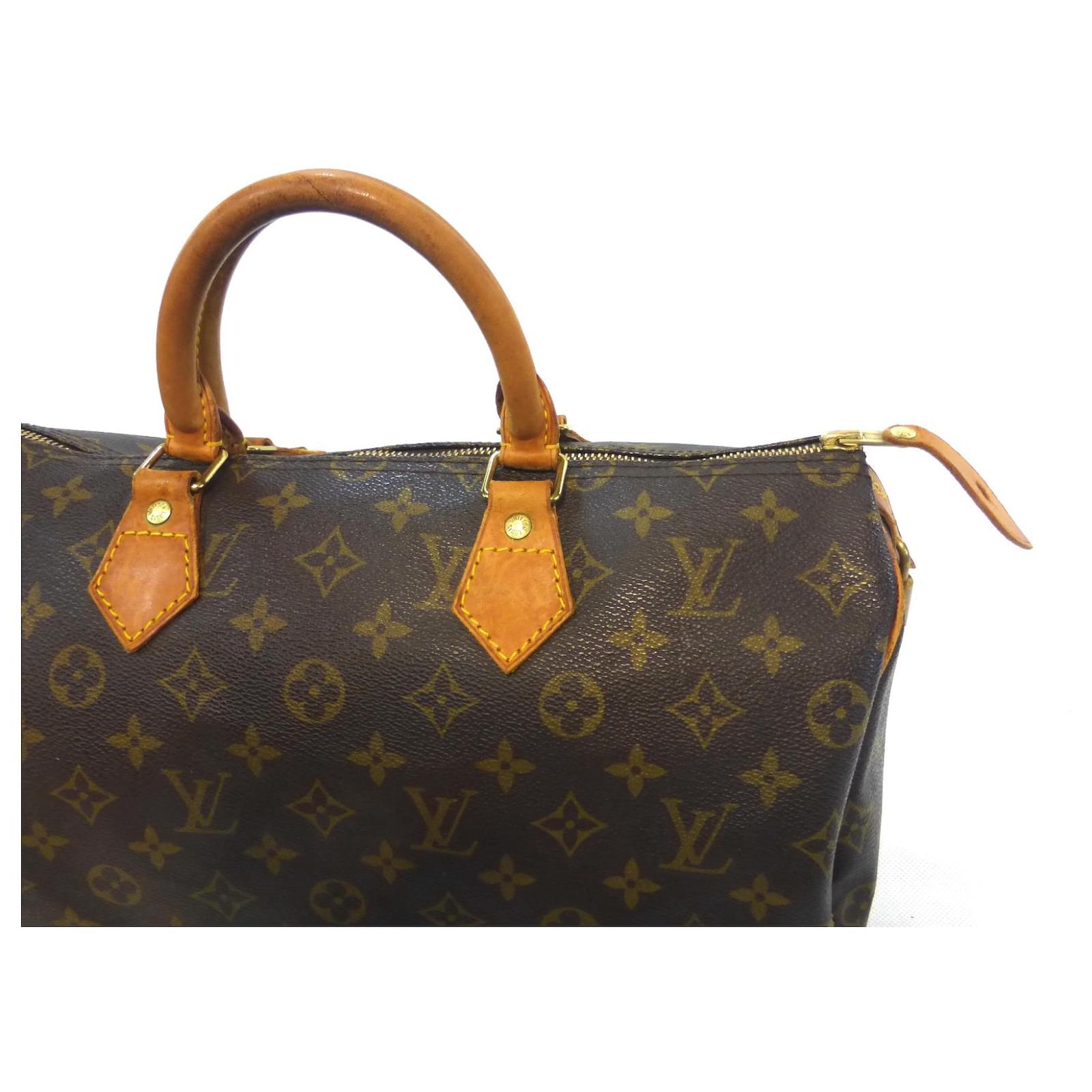 Louis Vuitton Speedy 35 Monogram-VI0992 Brown Leather ref.822404 - Joli  Closet
