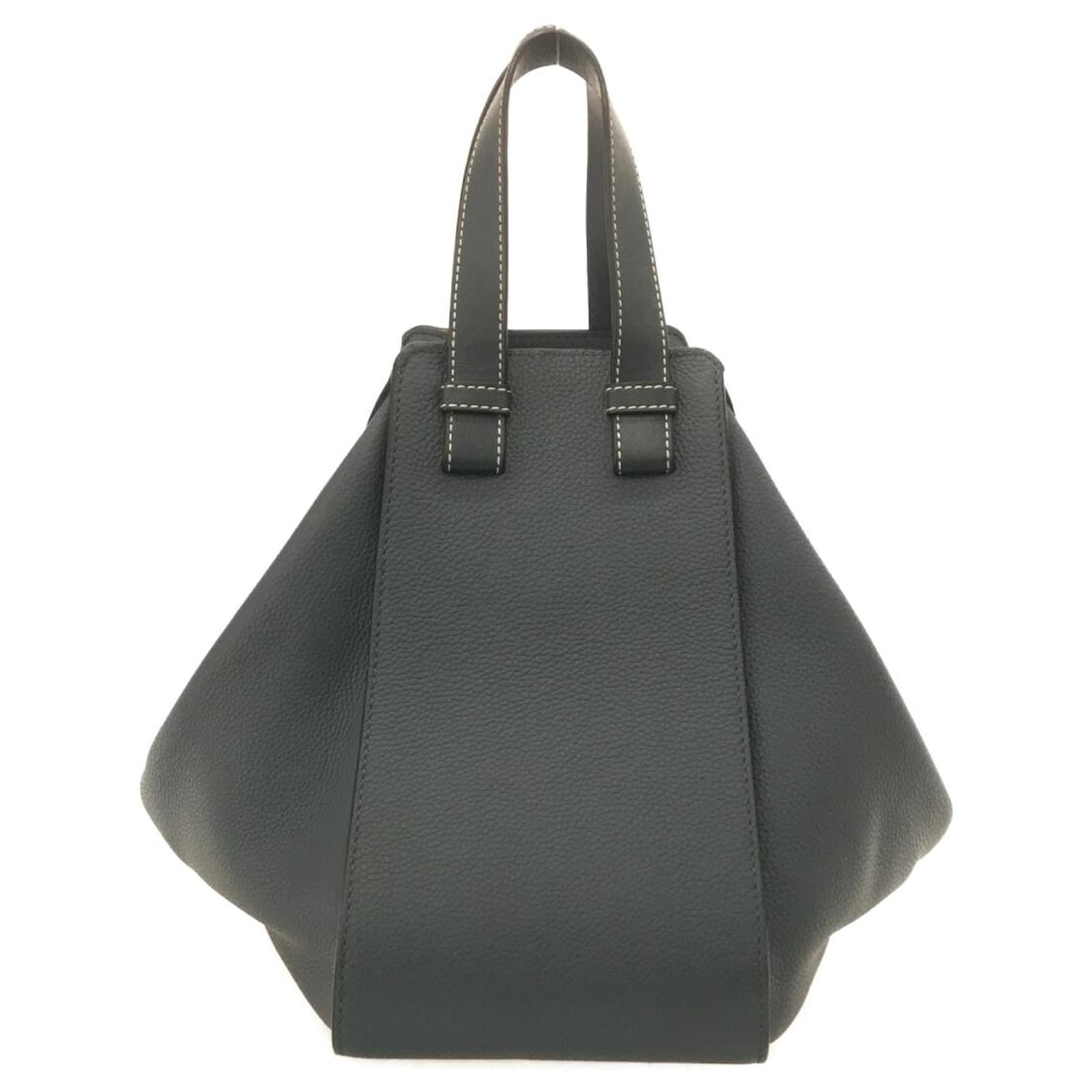 LOEWE HAMMOCK ASPHALT GREY 2WAYバッグ 国内発送 Loewe Hammock Grey Leather ref.822850 - Joli Closet