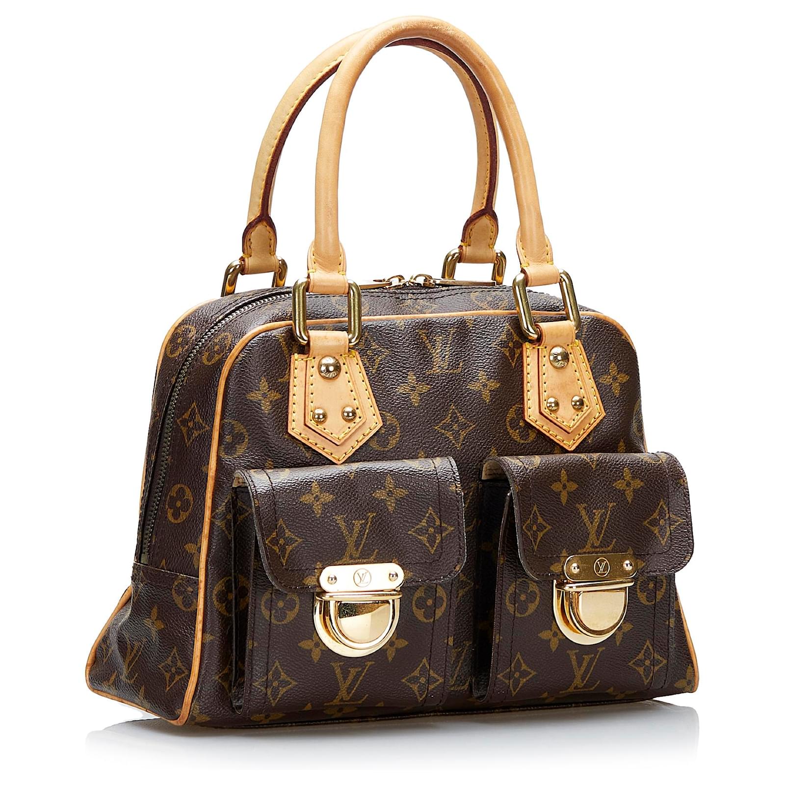 Louis Vuitton Brown Monogram Manhattan PM Bag – The Closet