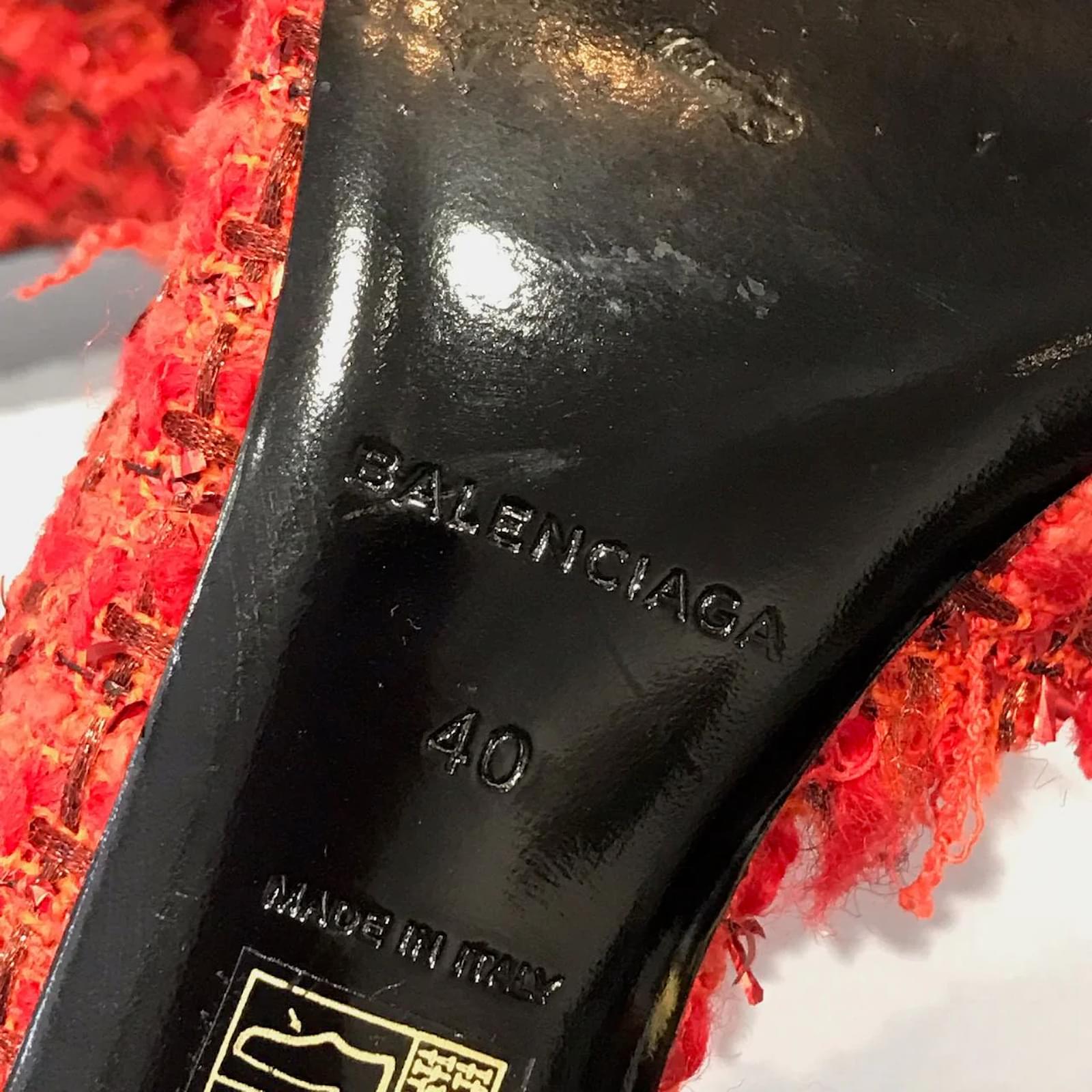 Balenciaga red hot sale bottoms heels