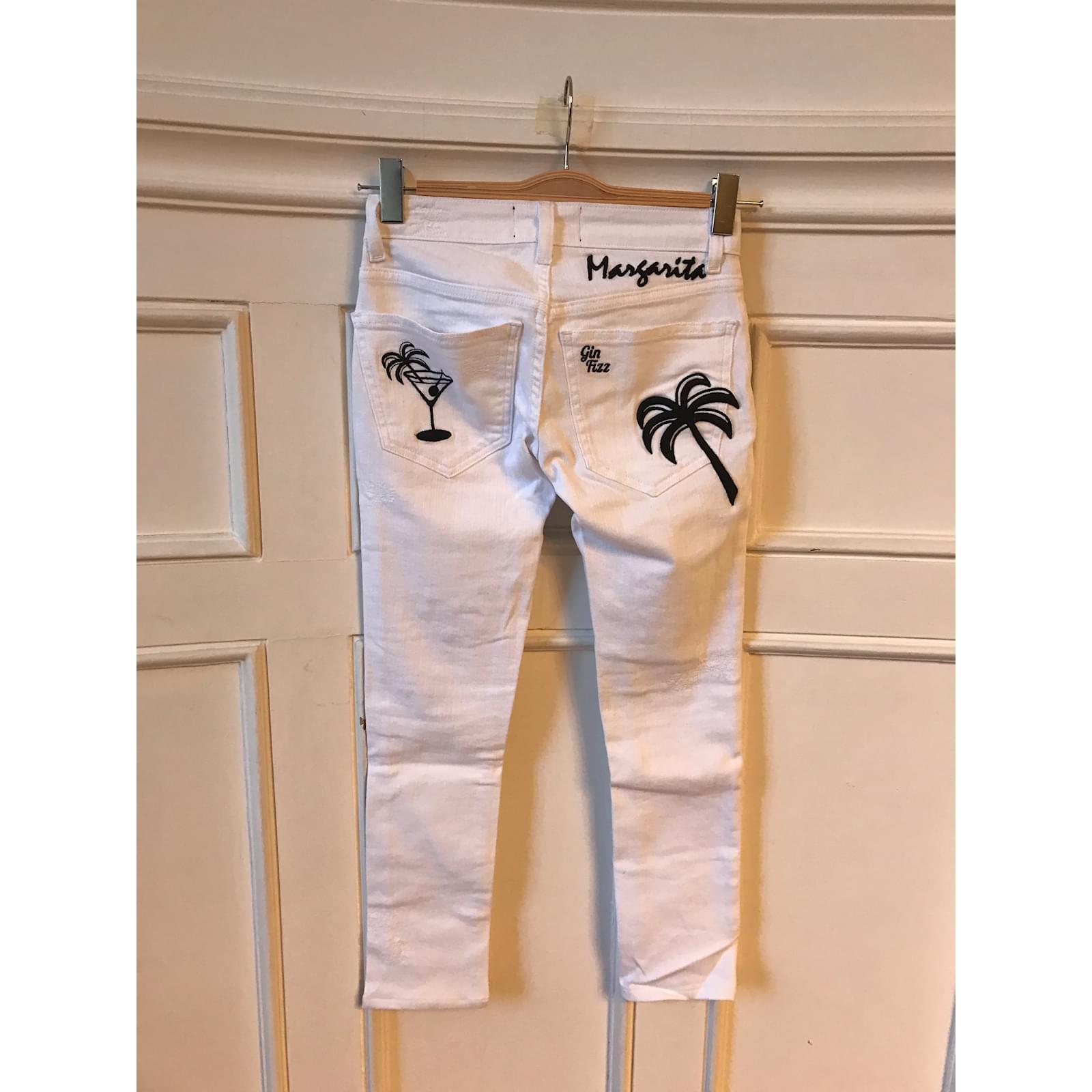 Filles à Papa FILLES A PAPA Jeans T.US 24 Cotton White ref