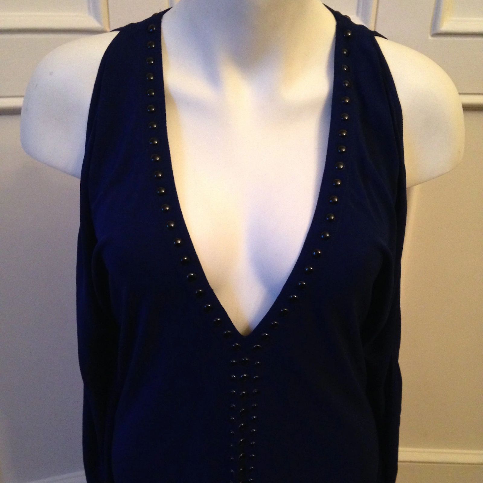 Robe Débardeur Barbara Bui Taille 38 - Grise, 100% Coton, Occasion Très Bon état