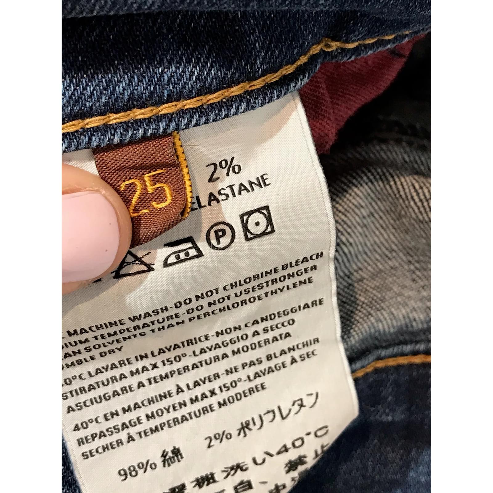 Pantaloni Lavare Jeans In Lavatrice Denim Lavato 100% Cotone