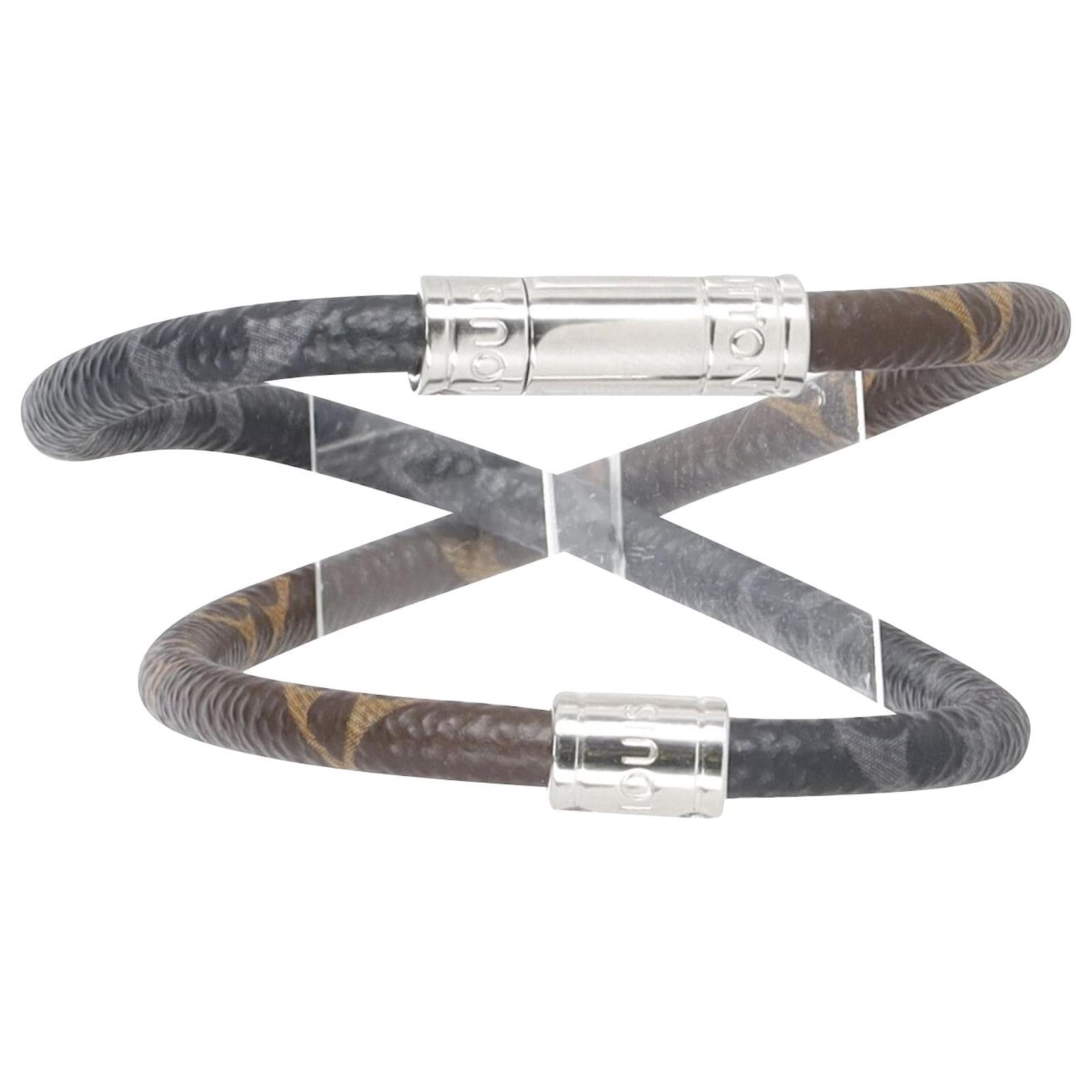Louis Vuitton Keep It Double Bracelet in Black Leather ref.828810 - Joli  Closet