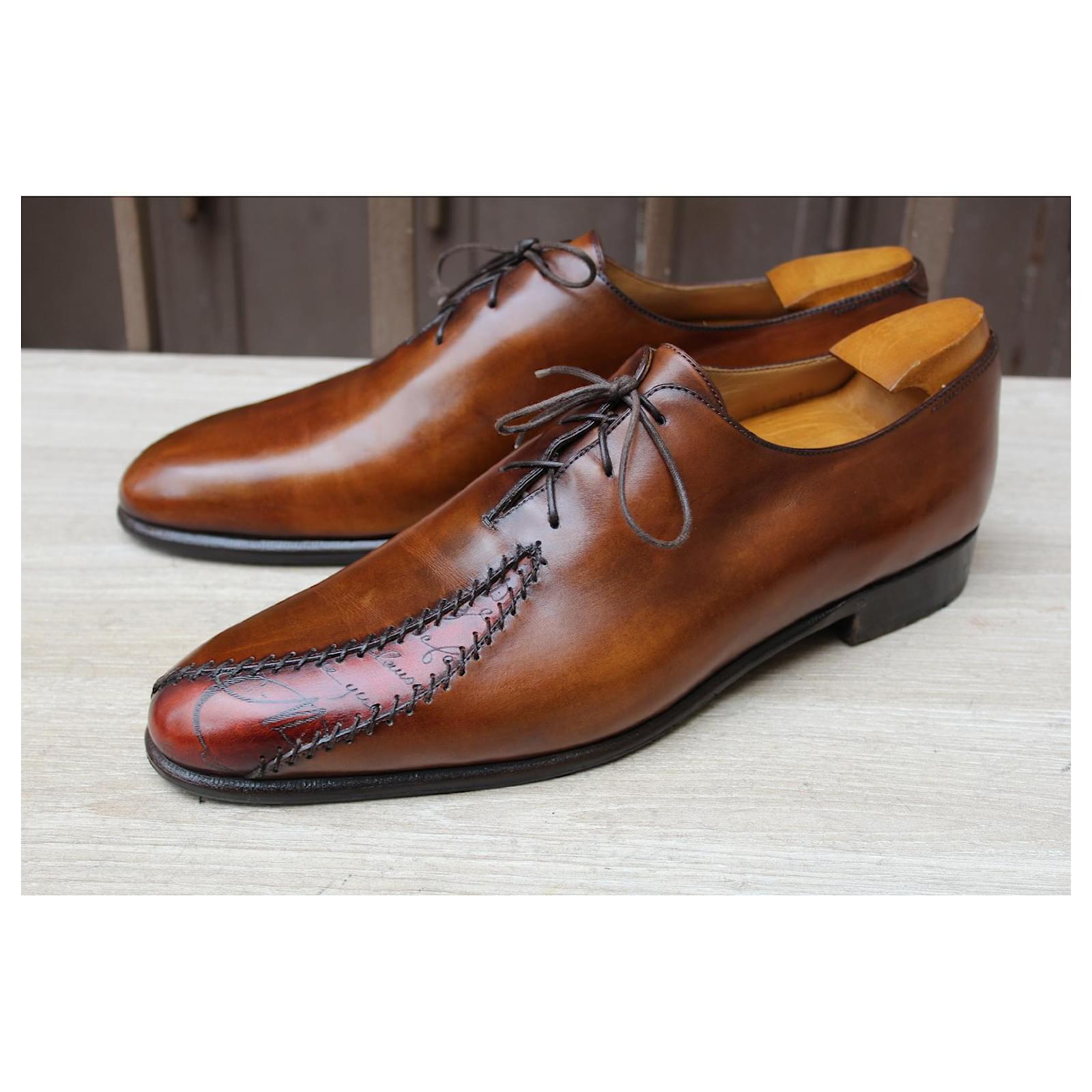 Berluti Rapieces-Reprises Leather Shoes - 靴