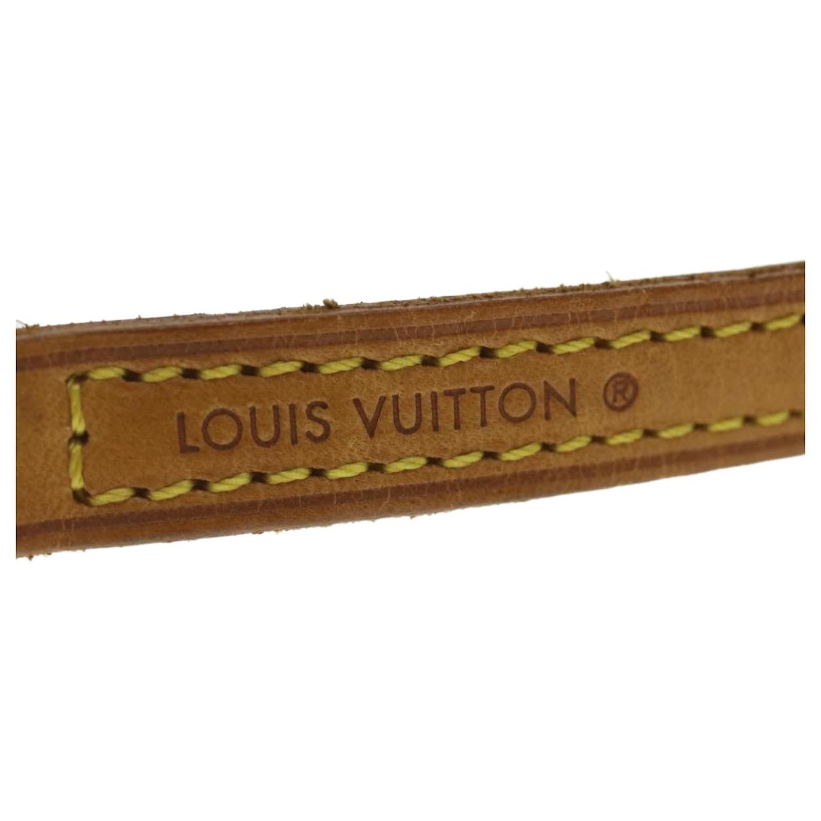 LOUIS VUITTON Shoulder Strap Leather 47.2 Beige LV Auth 37501 ref.830949  - Joli Closet