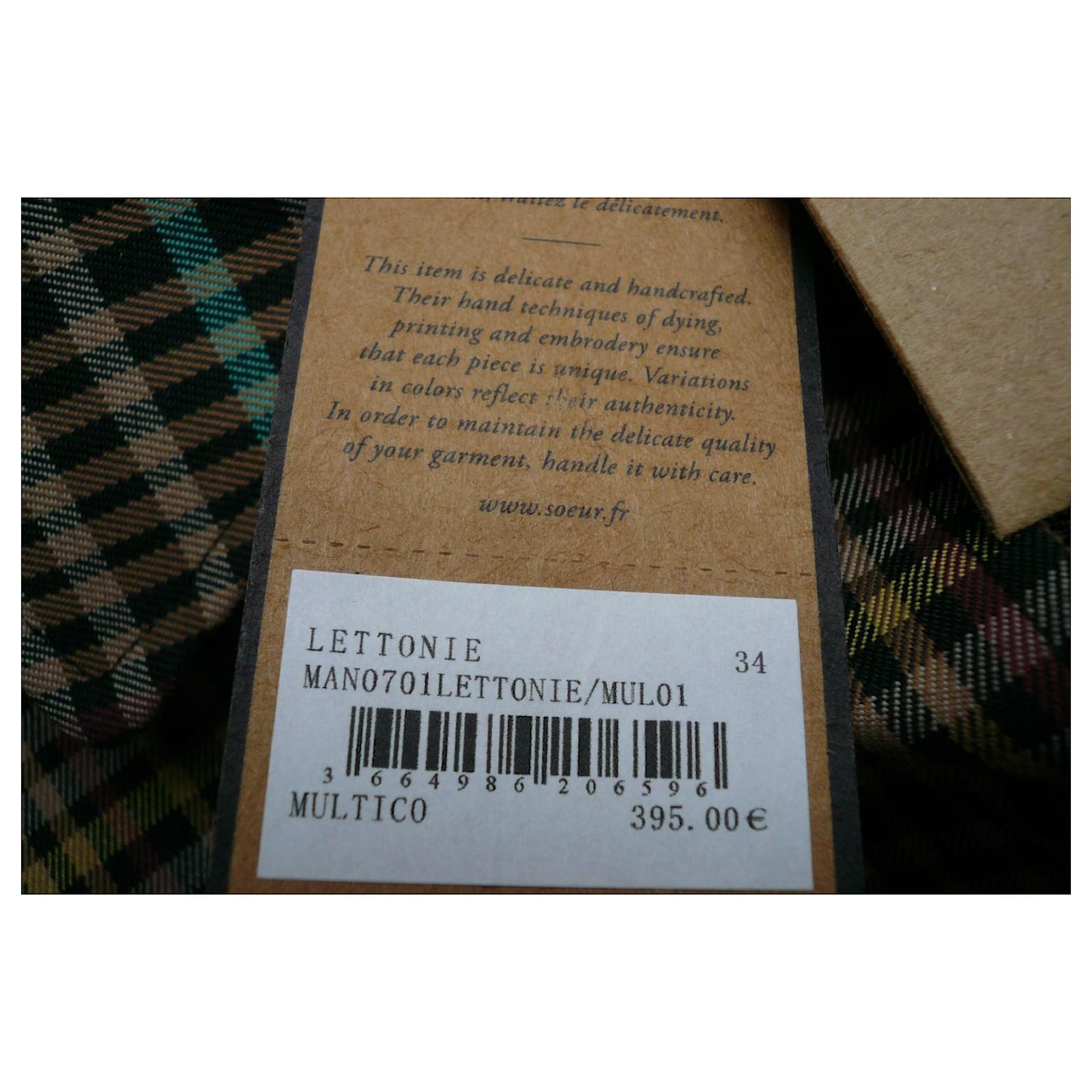 Short Stunt Collection 100% Soie Taille L – Multicolore Marron – Neuf étiquette