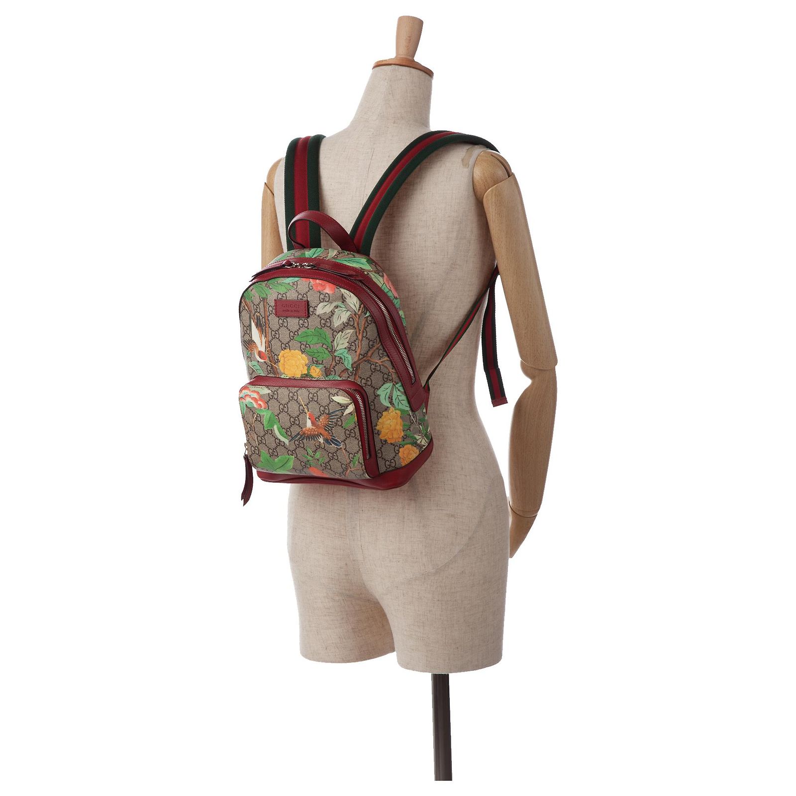 Gucci Backpack Tian Print Small Gucci Small GG Supreme Tian Web Backpack – OLIVER main image 3
