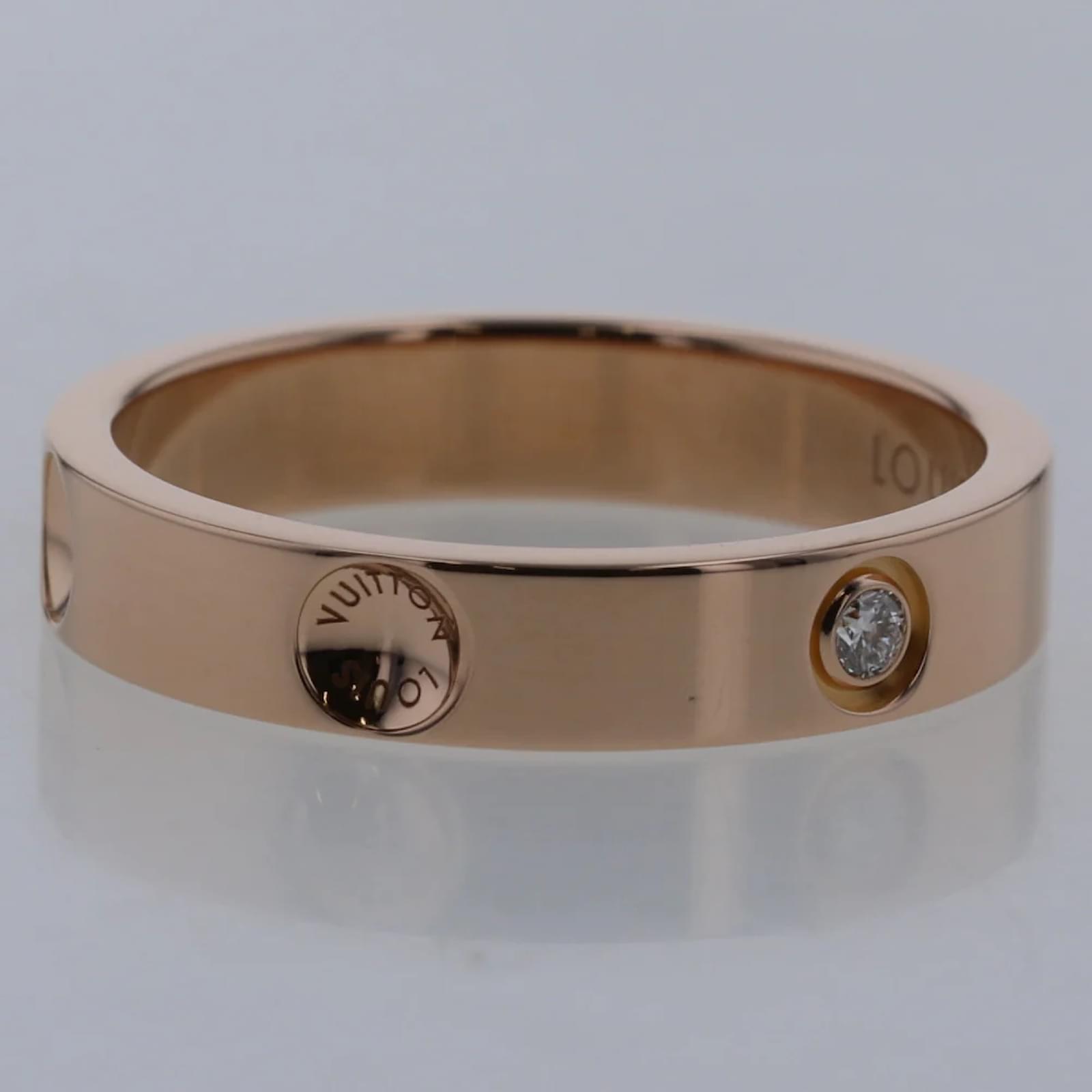 Louis Vuitton Empreinte Diamond Wedding Band Metal Pink gold ref