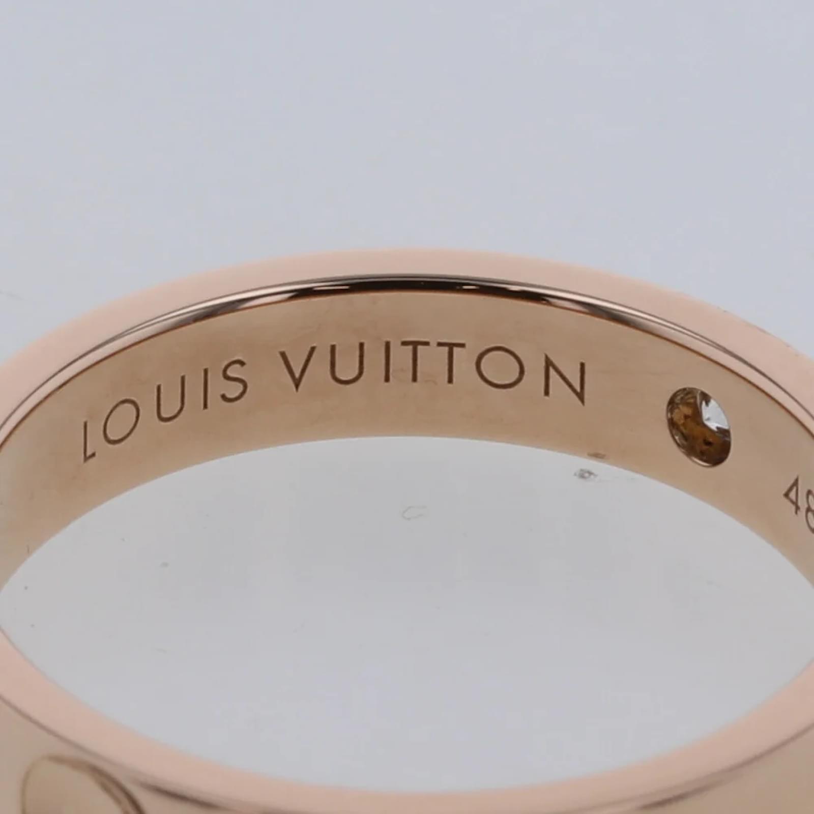 Louis Vuitton Empreinte Diamond Wedding Band Metal Pink gold ref