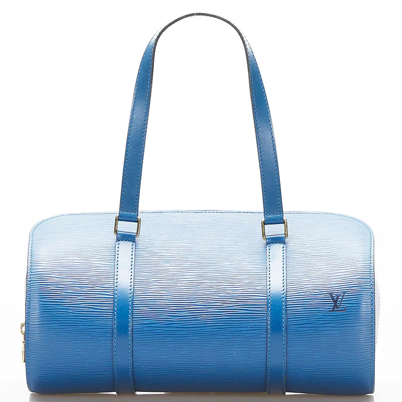 Louis Vuitton Epi Soufflot with Pouch M52225 Blue Leather Pony-style  calfskin ref.834301 - Joli Closet