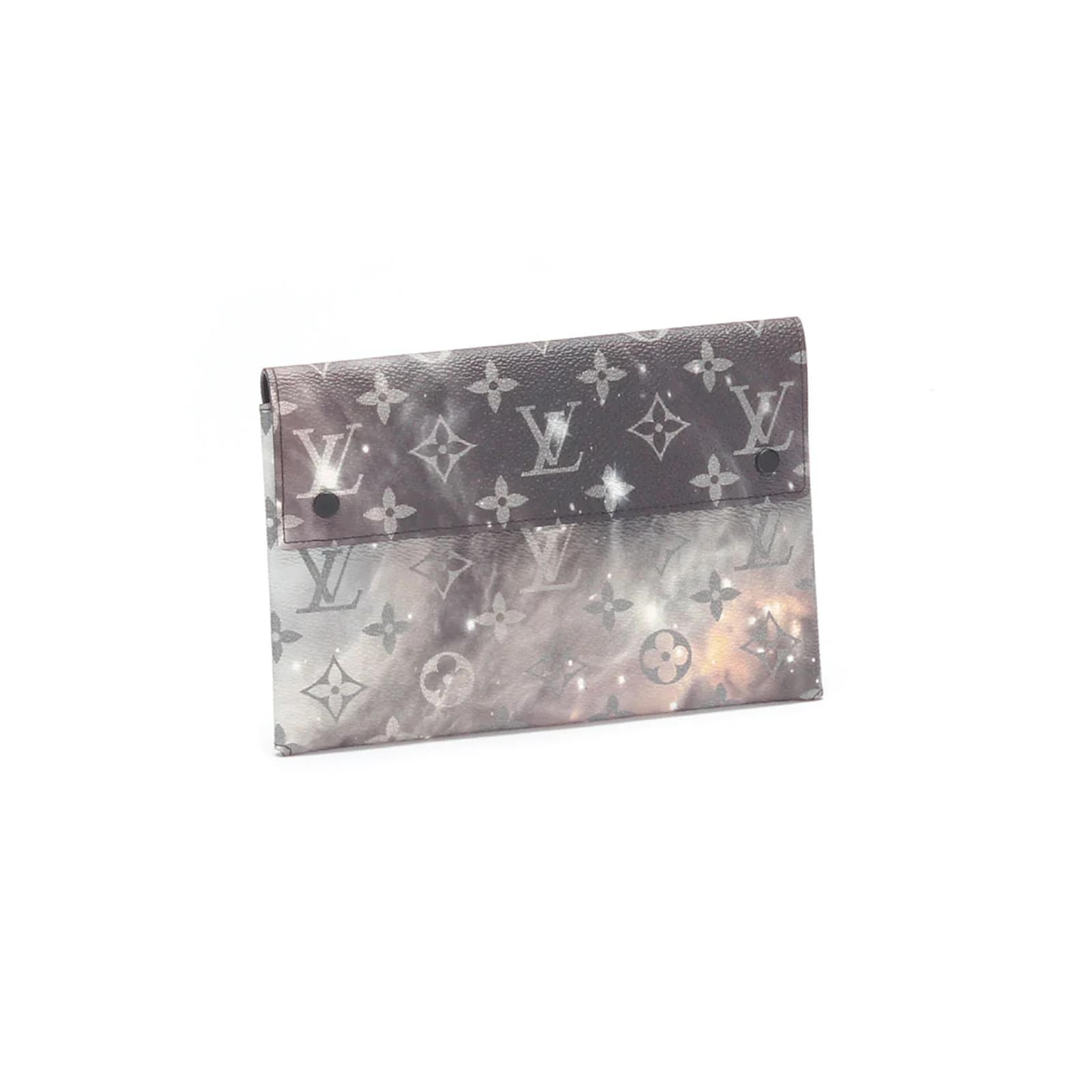 Louis Vuitton Alpha Triple Pochette Monogram Galaxy Black Multicolor