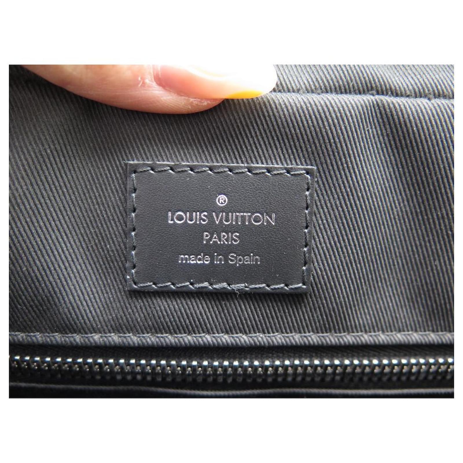 NEW LOUIS VUITTON BRIEFCASE BUSINESS MM DAMIER GRAPHITE BAG Grey Cloth  ref.834932 - Joli Closet