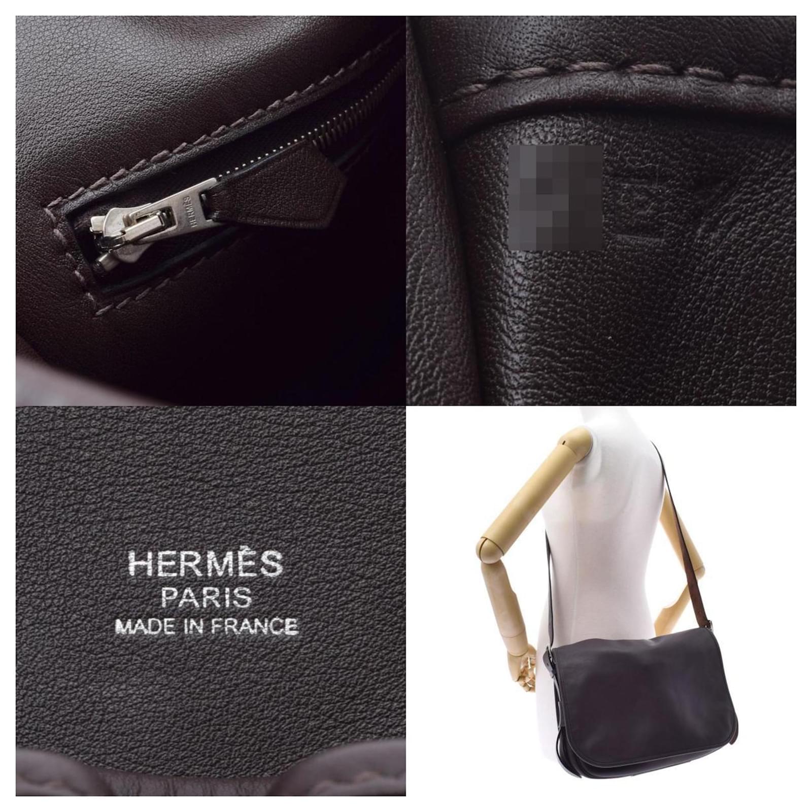 Hermès HERMES Barda Purple Leather ref.835256 - Joli Closet