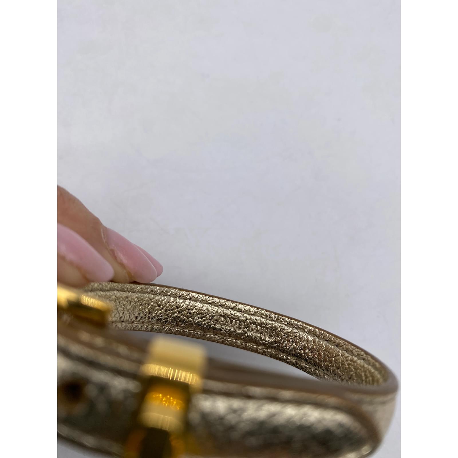 MIU MIU Bracelets T. Leather Golden ref.JC838303 (Sold) - Joli Closet