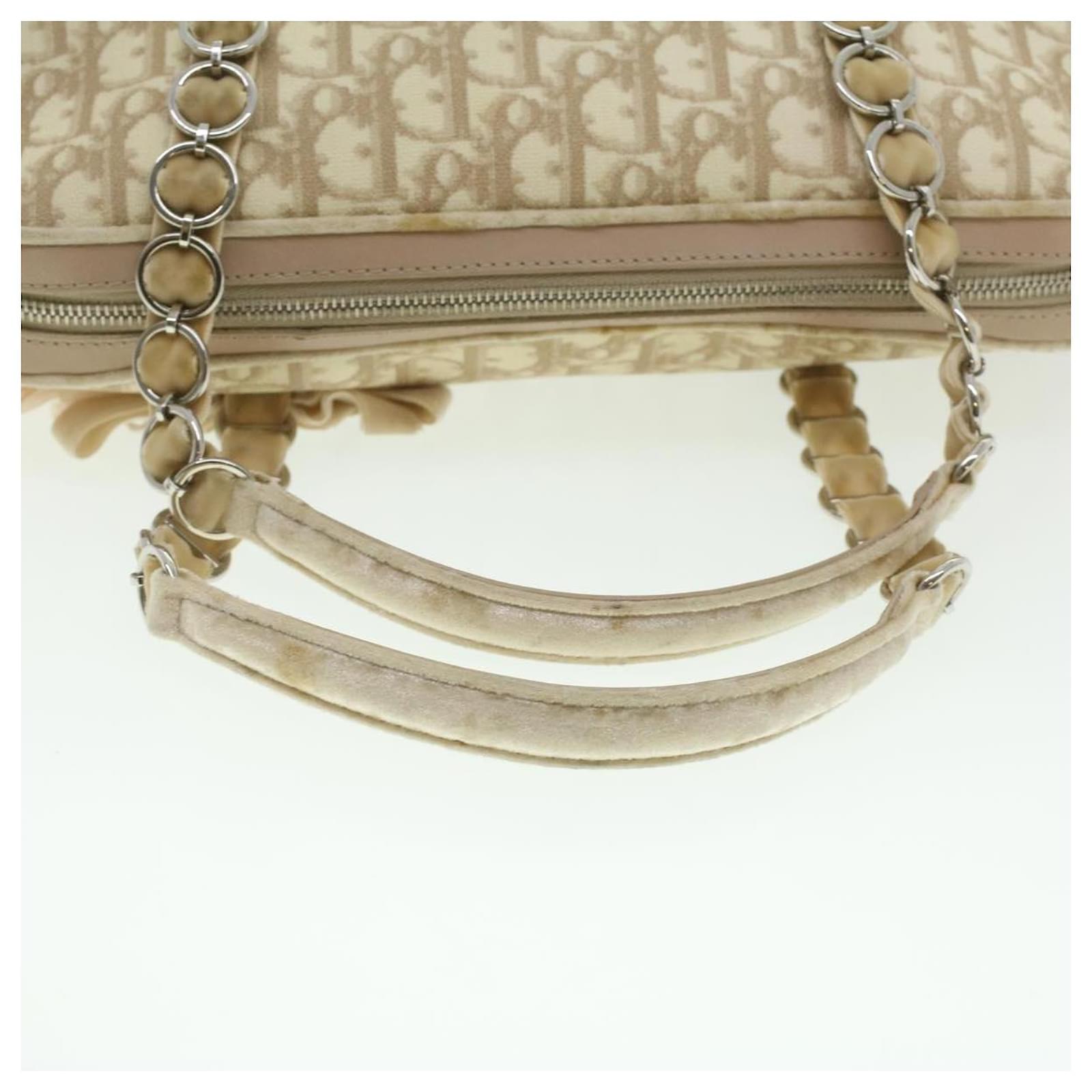 Beige – Chanel Pre - Trotter - Canvas - Leather - Christian
