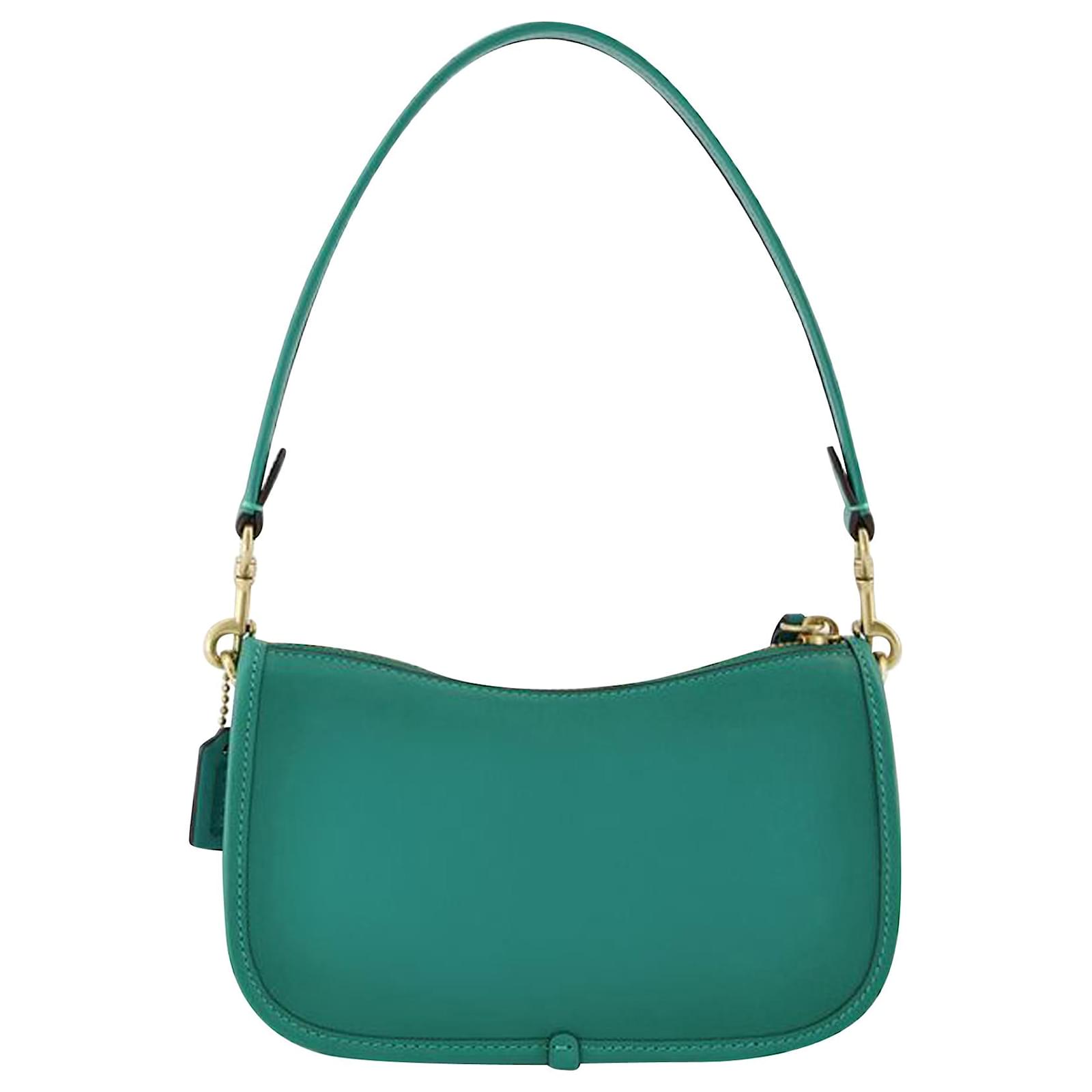 COACH Nomad Leather Shoulder Bag in Green