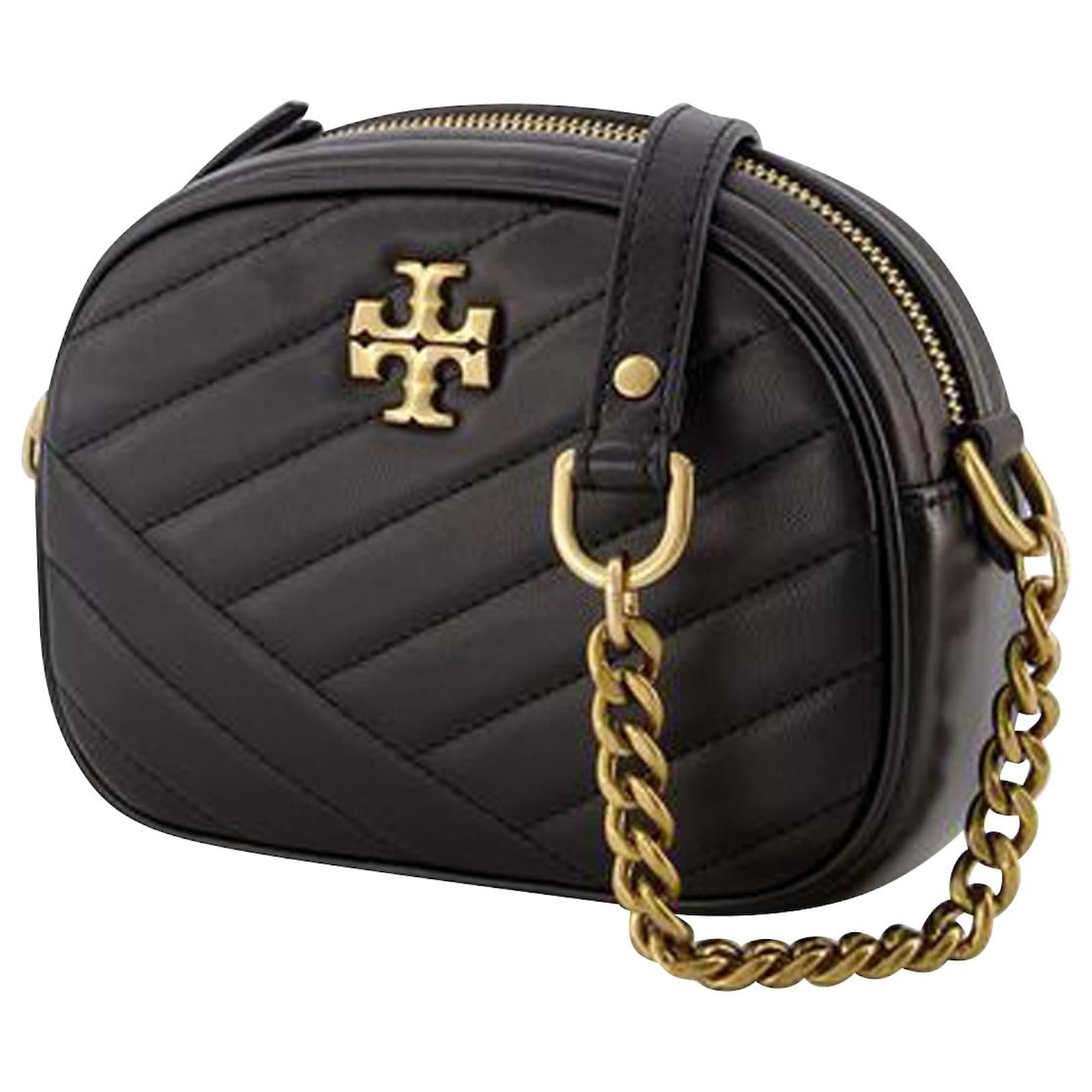 Kira Chevron Small Camera Hobo Bag - Tory Burch - Black - Leather  ref.840824 - Joli Closet