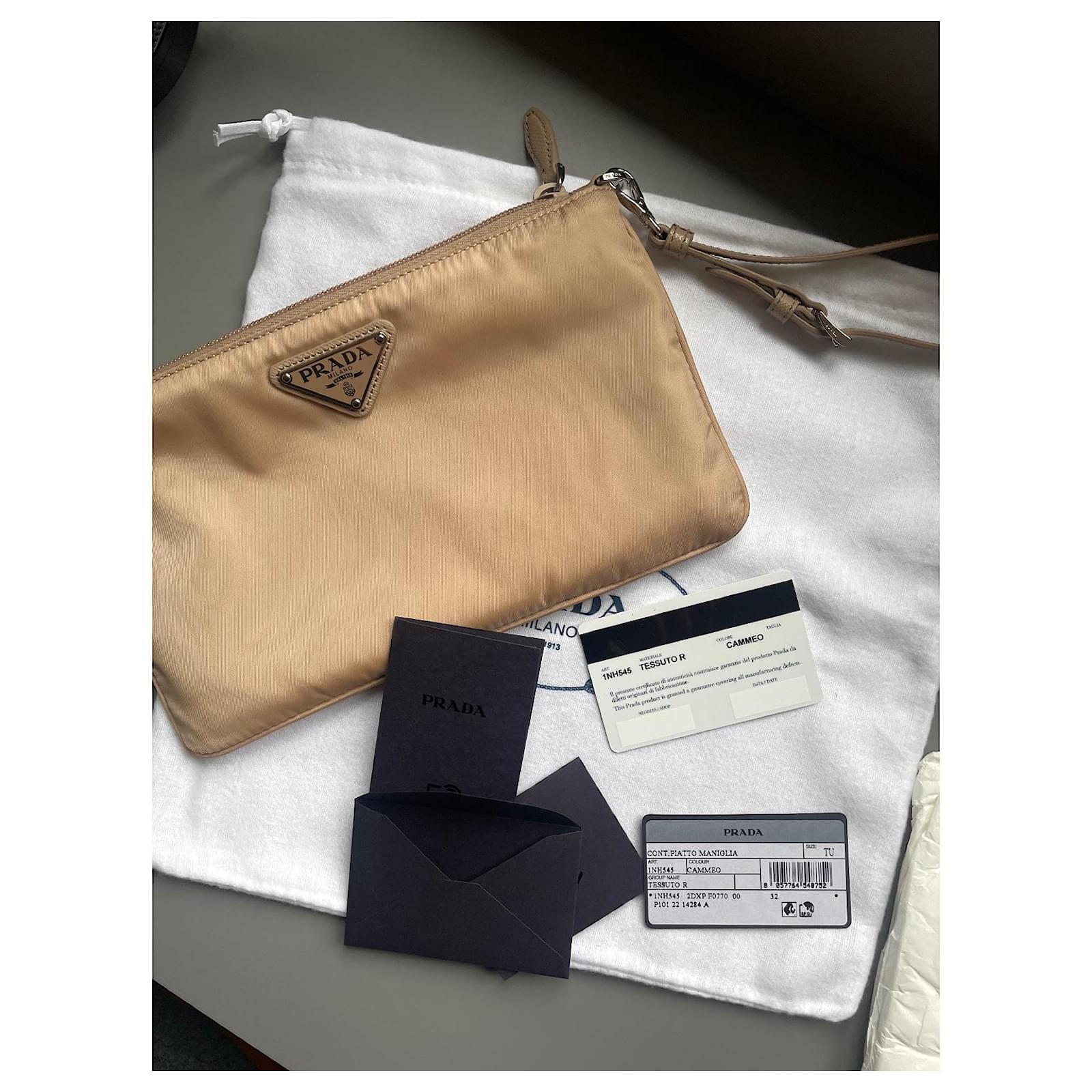 Re-nylon clutch bag Prada Pink in Cotton - 31417990