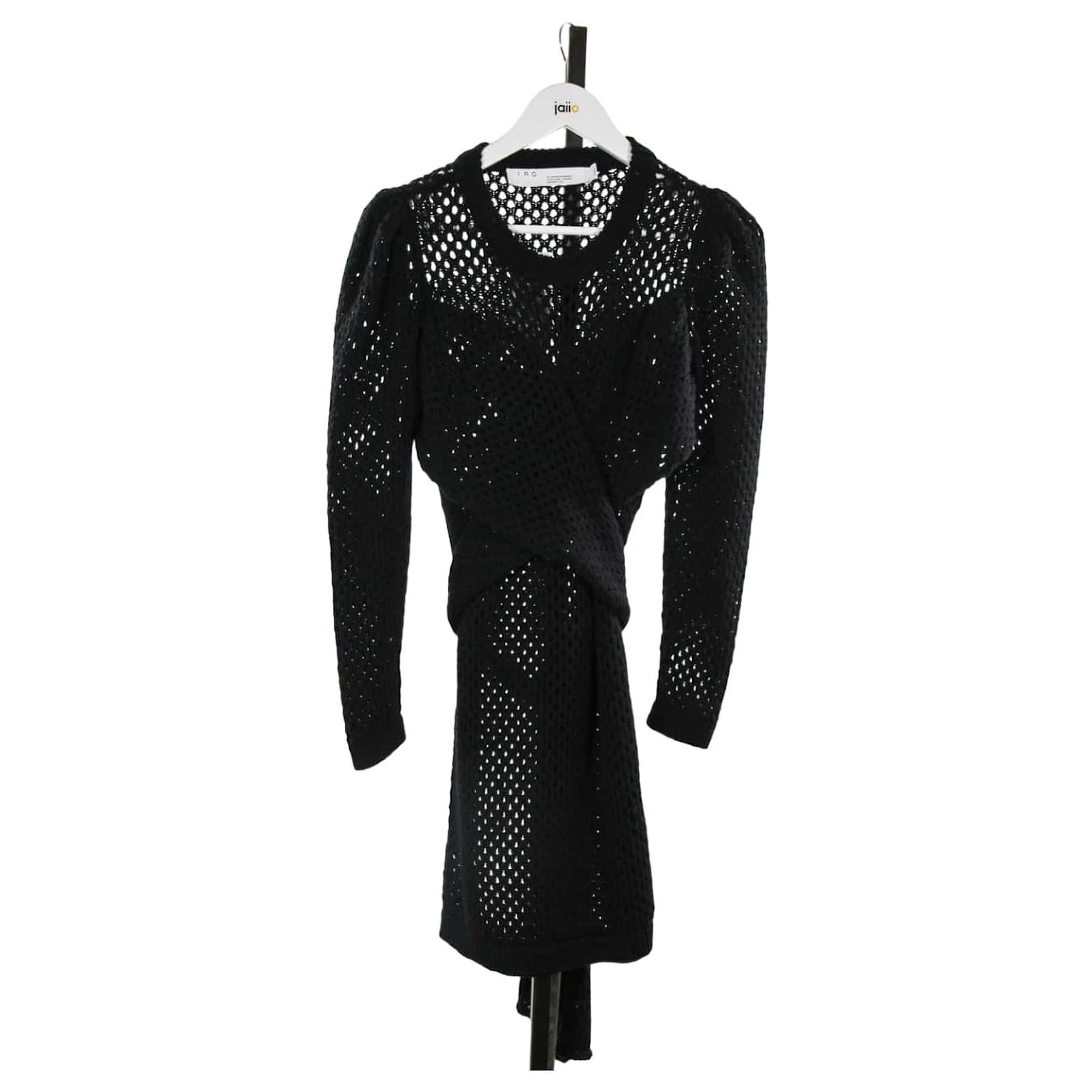 Robe Iro 34 Coton Noir ref.842669 Joli Closet