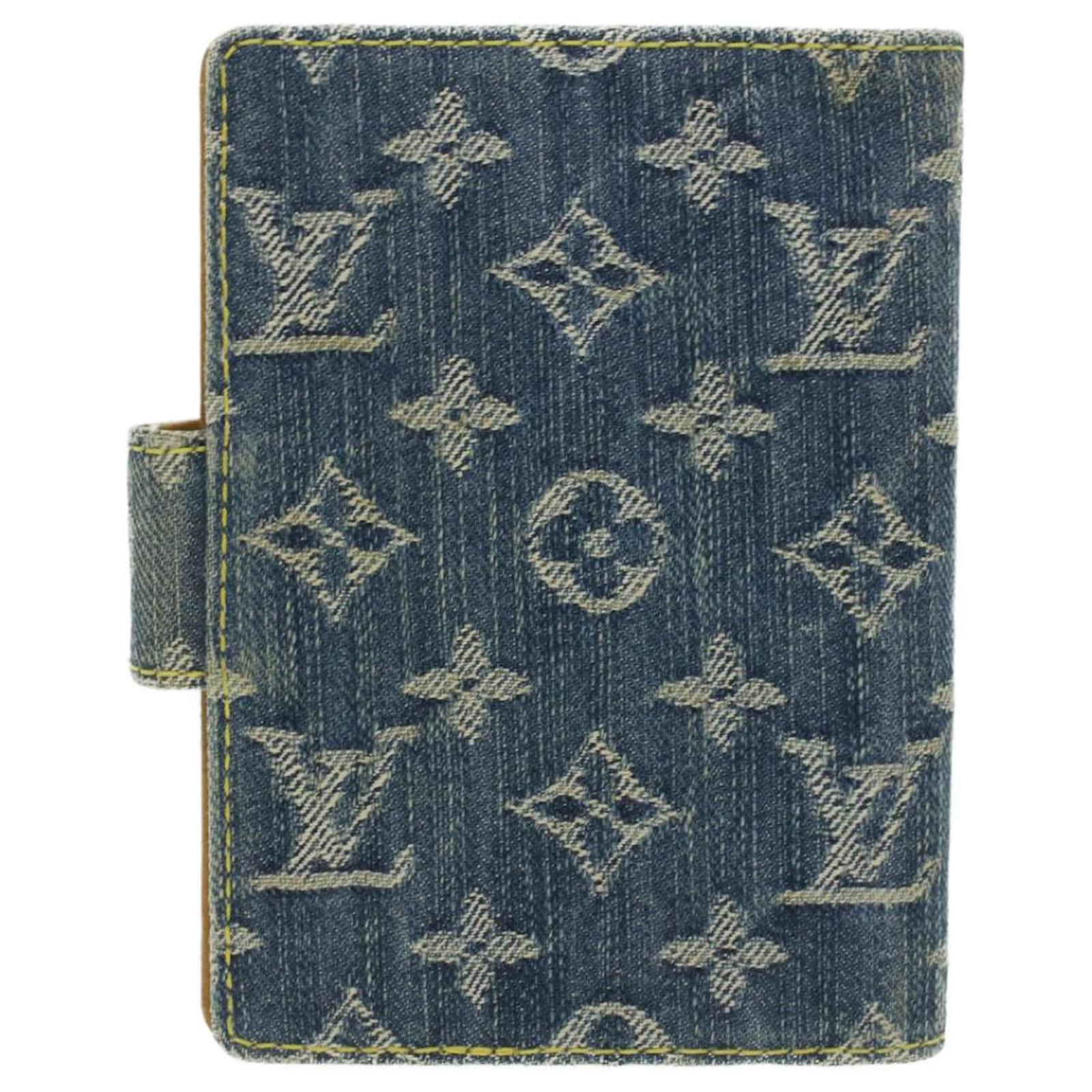 Louis Vuitton Monogram Blue Denim Agenda Day Planner