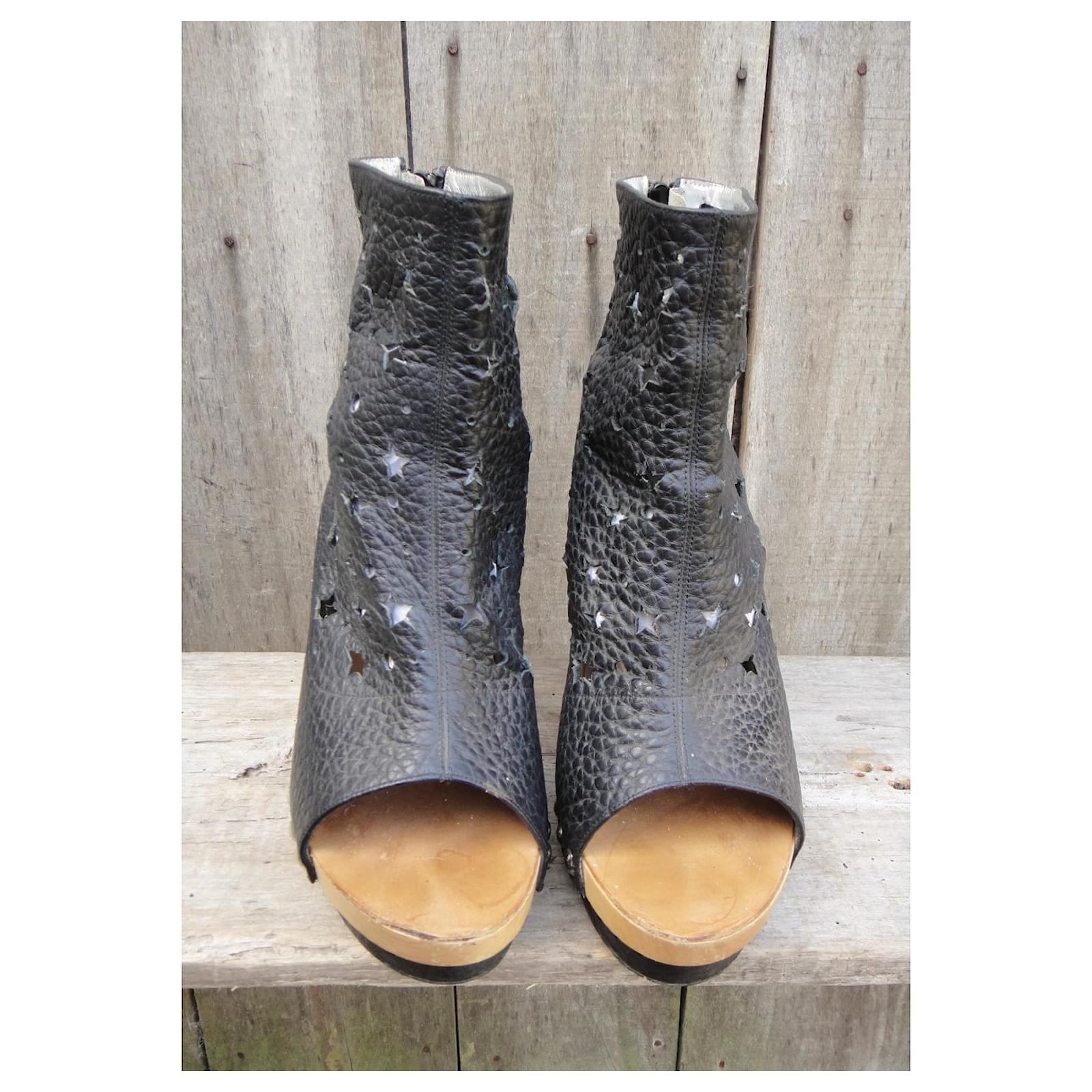 Leather mules & clogs Free Lance Black size 36 EU in Leather