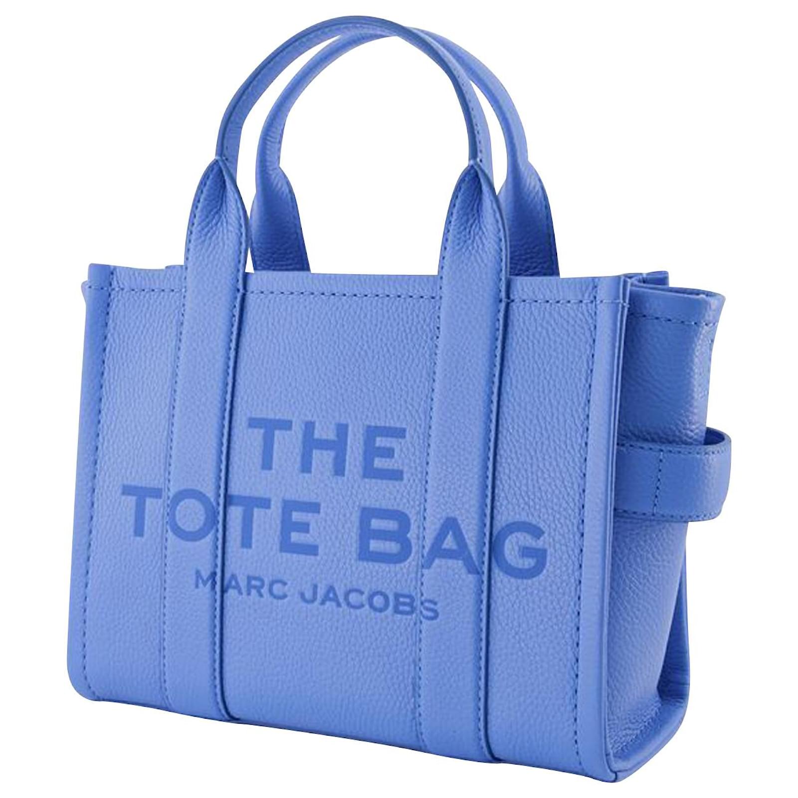 The Mini Tote Bag - Marc Jacobs - Leather - Blue ref.843682 - Joli Closet