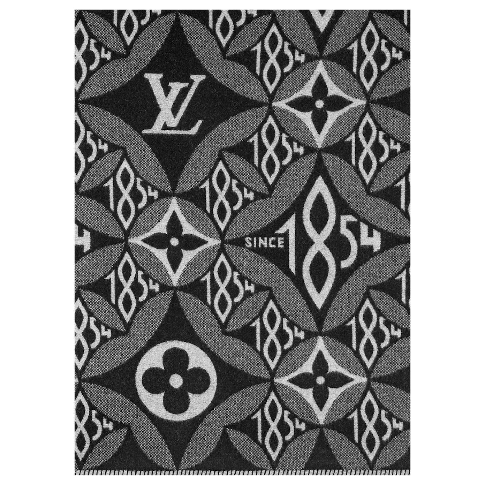 Louis Vuitton LV since 1854 Blanket Black Wool ref.844174 - Joli Closet