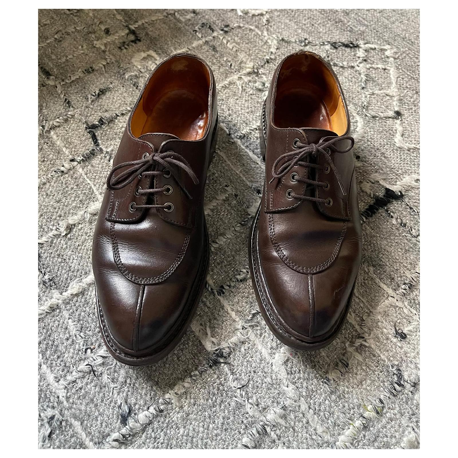 JM Weston half width derbies with golf sole Vintage T. 7 E is