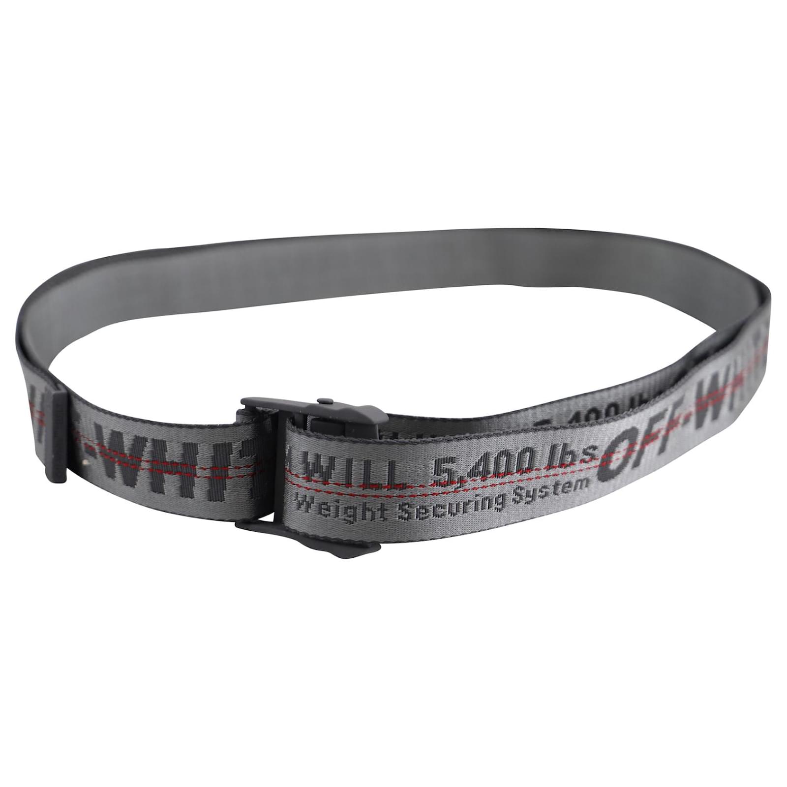 Off White Off-White Classic Industrial Belt in Grey Polyamide Nylon  ref.846490 - Joli Closet