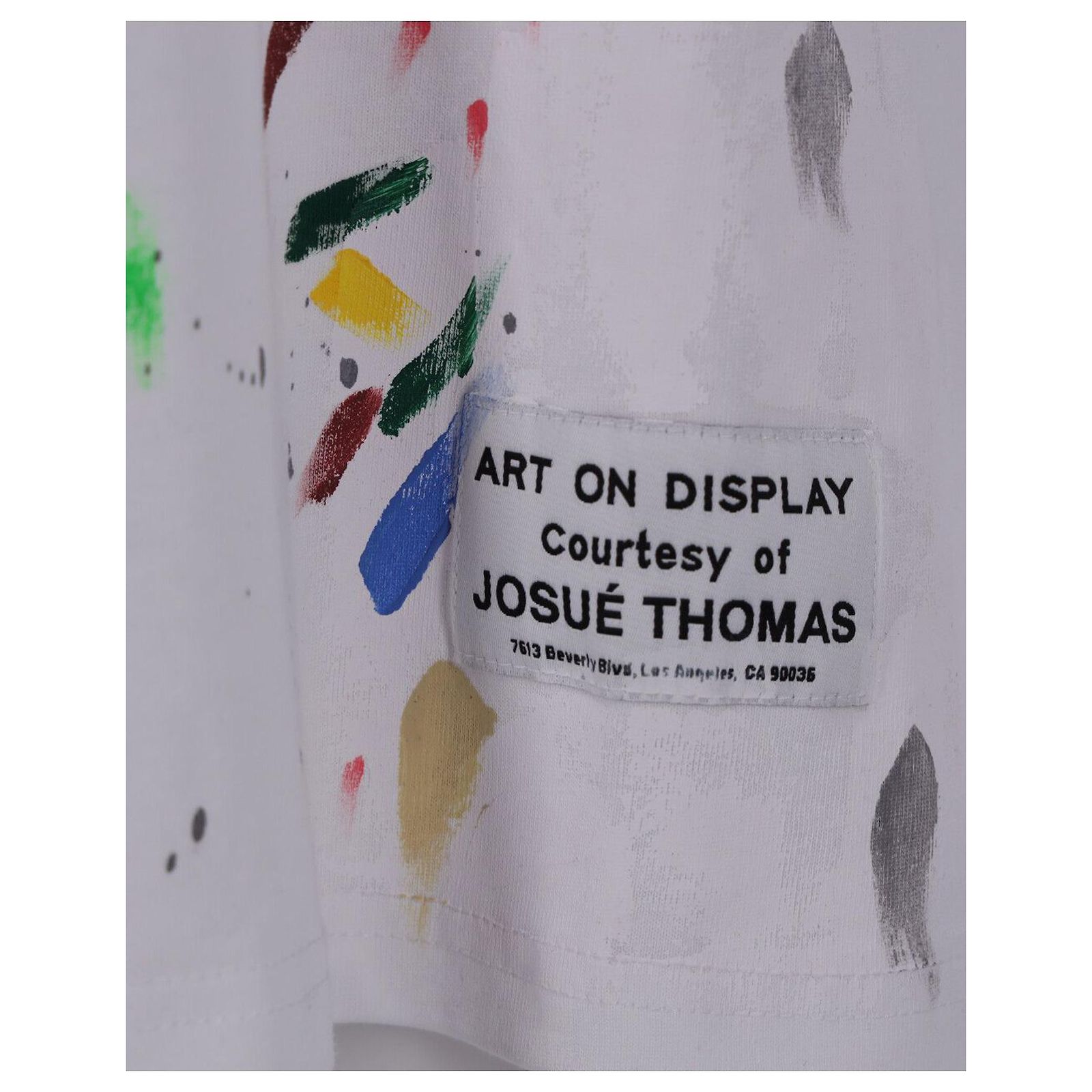 Lanvin x Gallery Dept. Logos Printed T-Shirt With Paint Marks in 