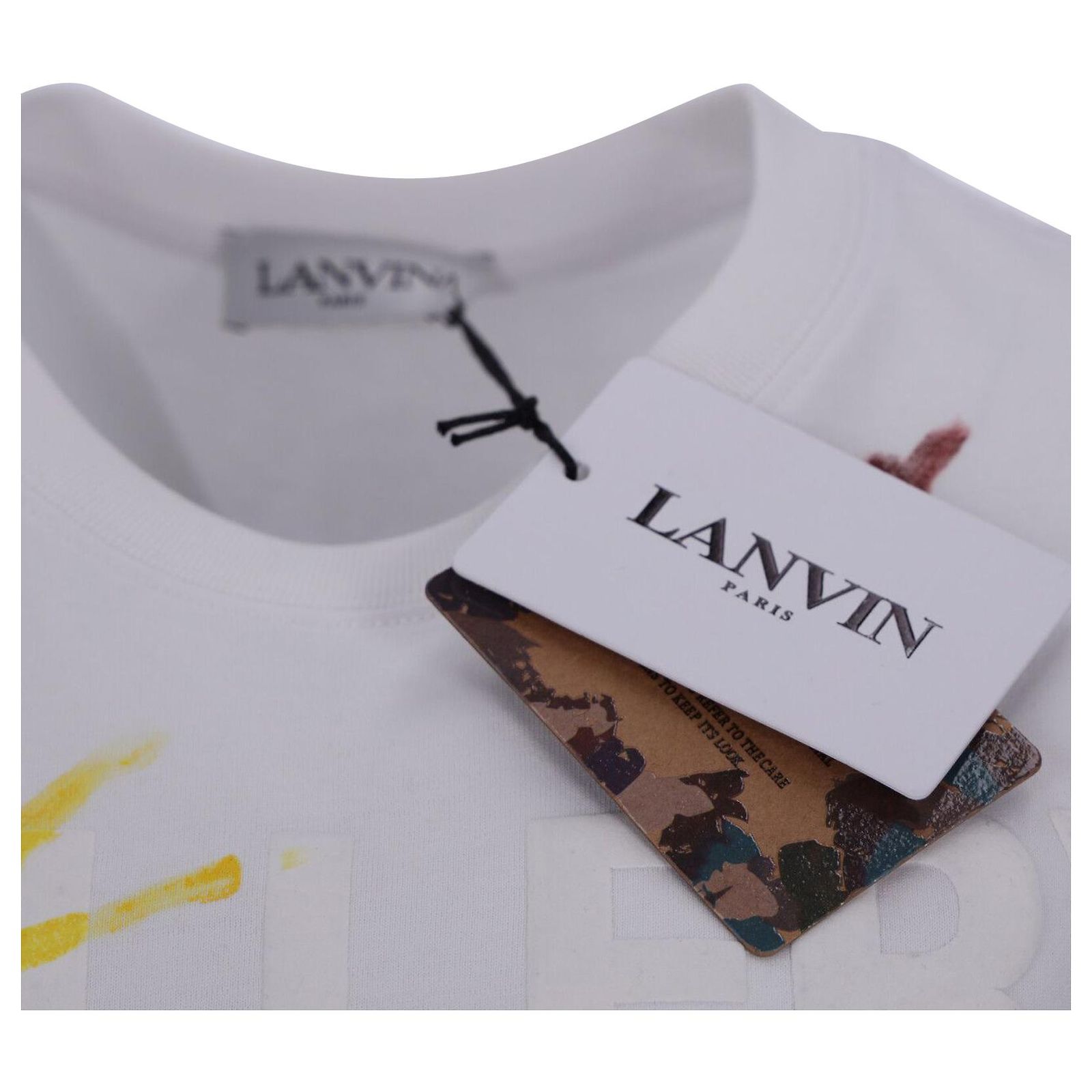 Lanvin x Gallery Dept. Logos Printed T-Shirt With Paint Marks in 