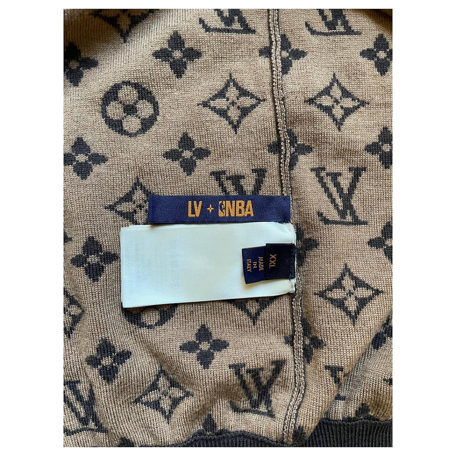 Jacket Louis Vuitton X NBA Brown size 50 FR in Synthetic - 30985844
