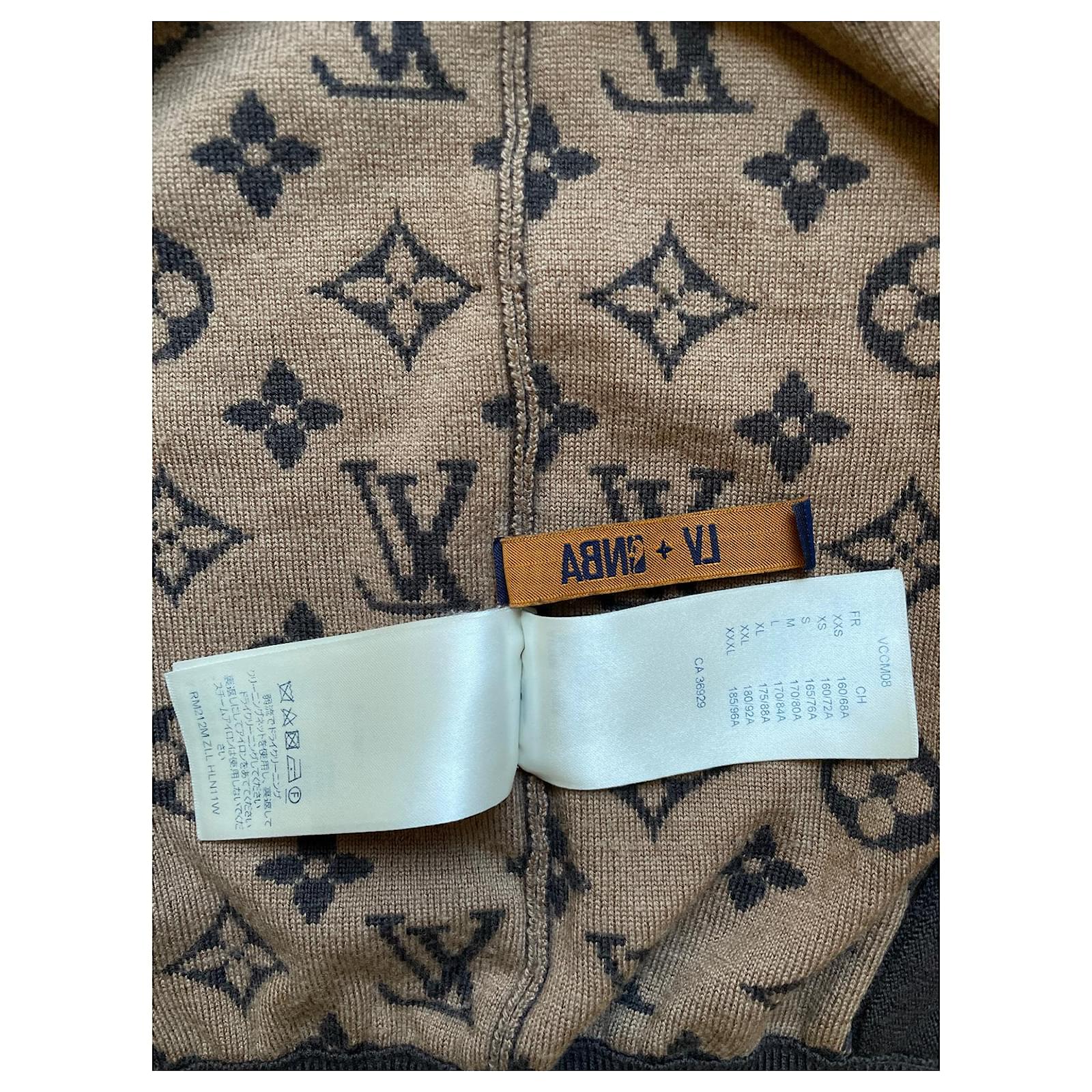 Louis Vuitton x NBA Blouson Bomber Jacket in Brown Wool ref.957765