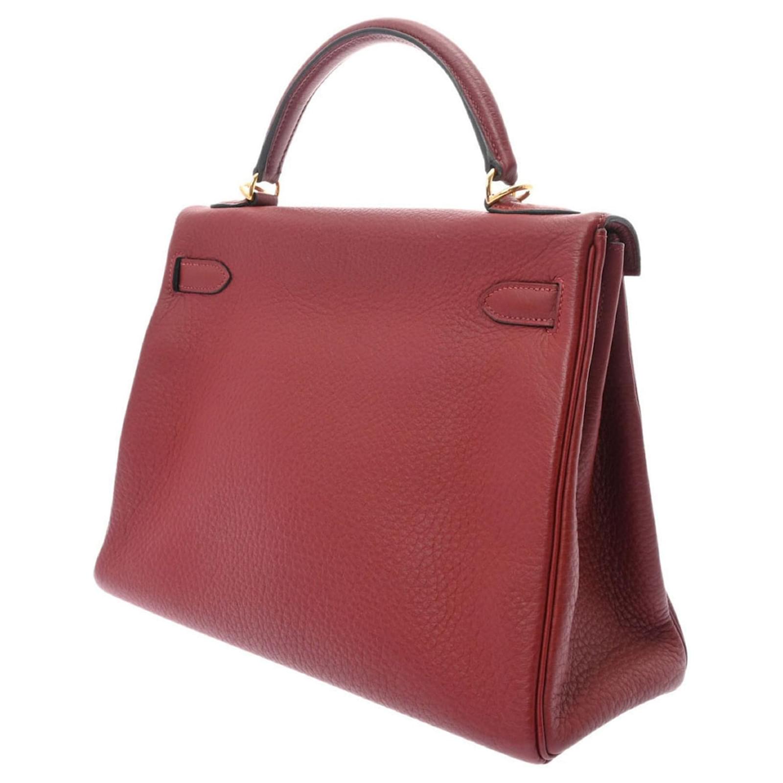 Hermès Kelly 32 Red Leather ref.847132 - Joli Closet