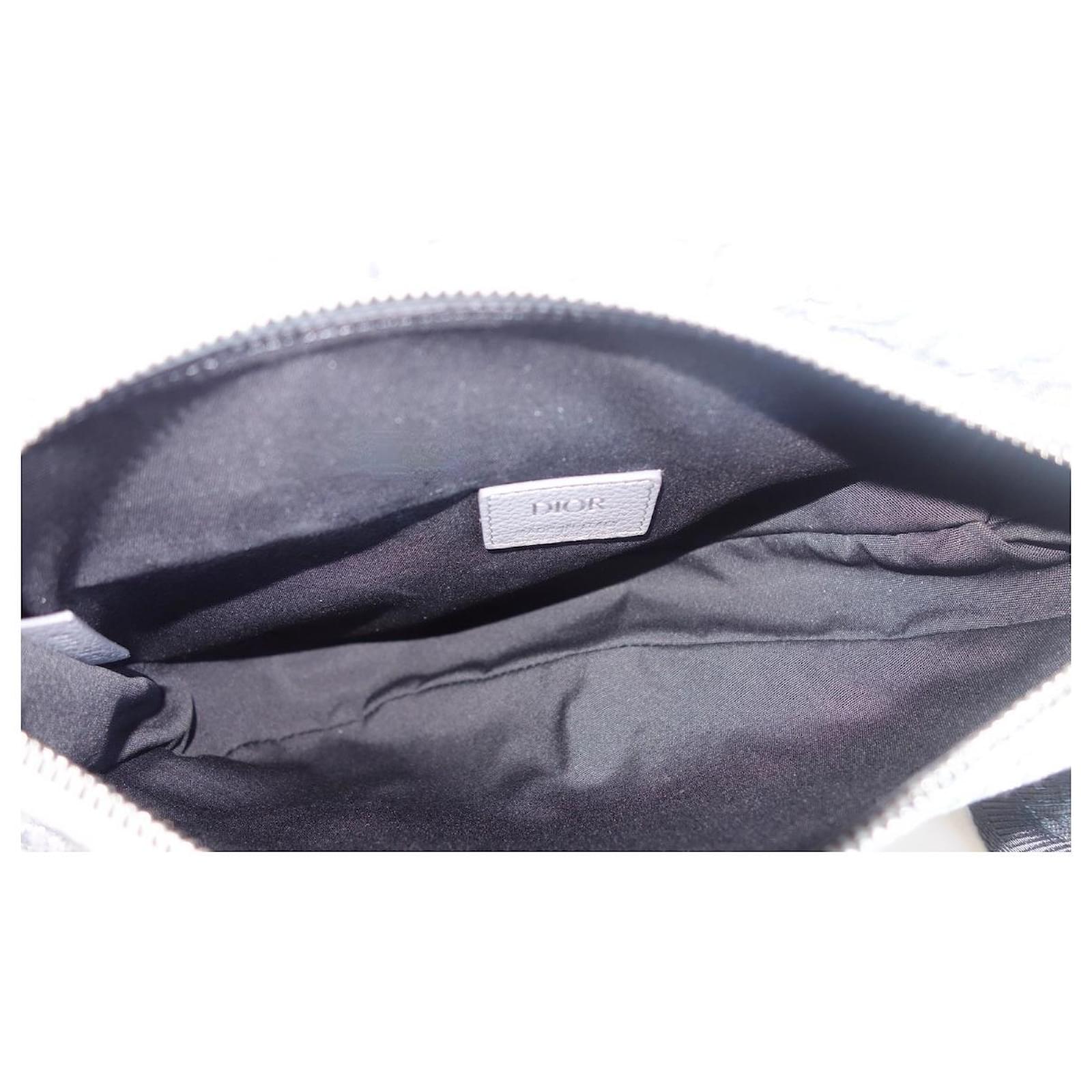 Men's Dior Saddle Bag Oblique Grey Cloth ref.848538 - Joli Closet