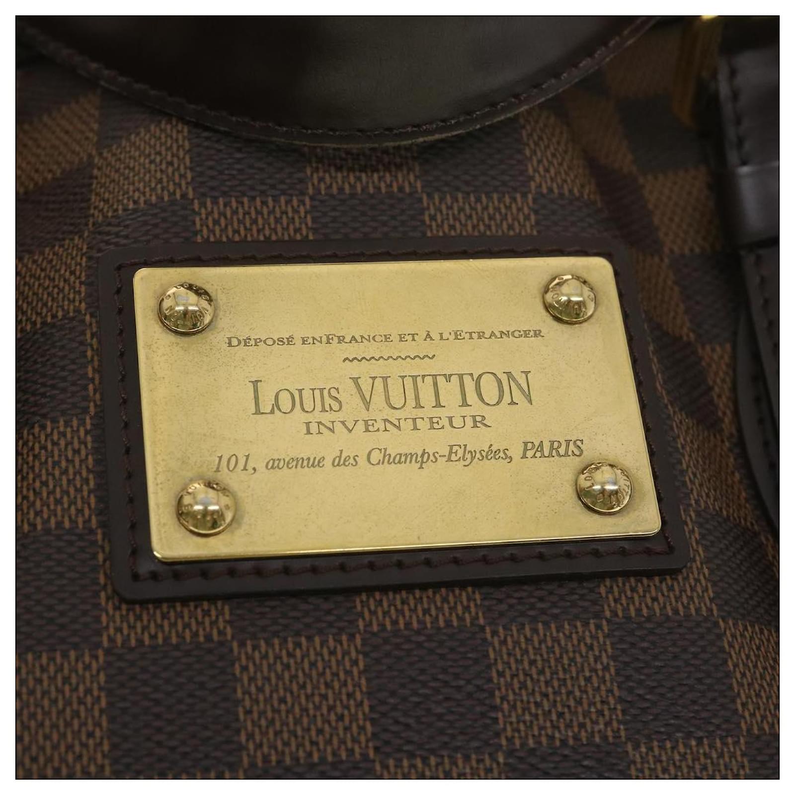 Louis vuitton cheap backpack gold plate